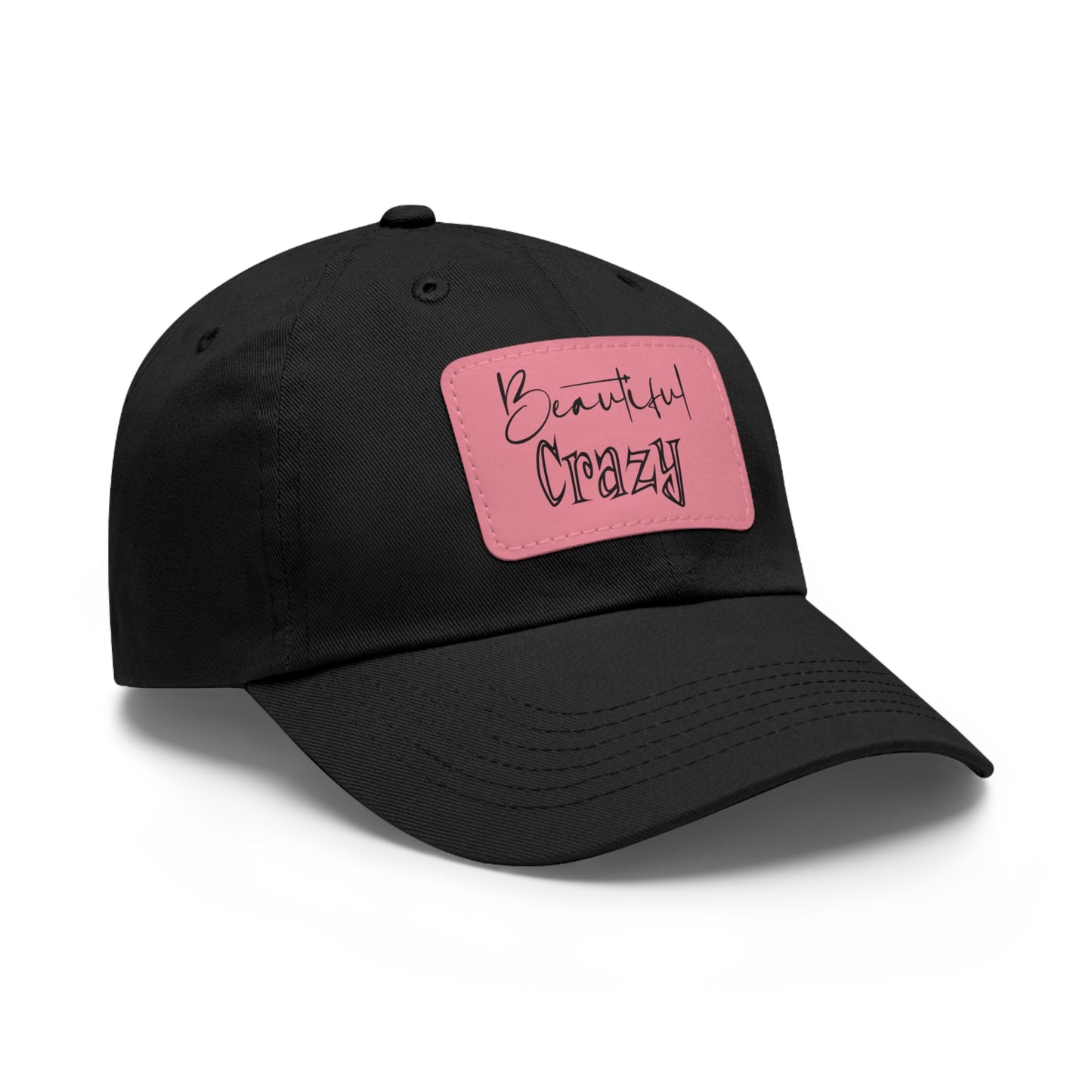 Beautiful Crazy Hat with Leather Patch (Rectangle)