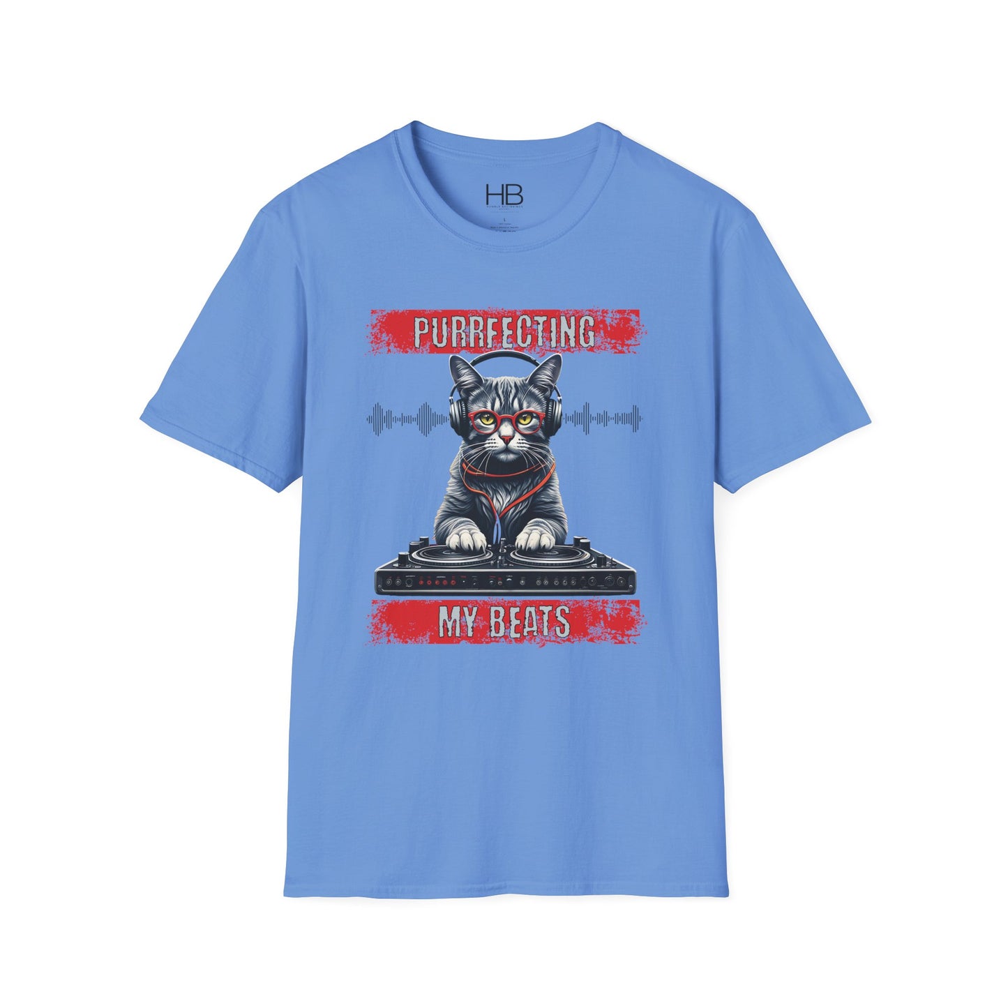 Purrfecting My Beats Unisex Softstyle T-Shirt