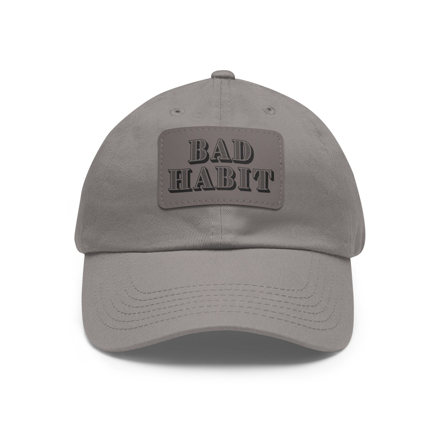 Bad Habit Hat with Leather Patch (Rectangle)