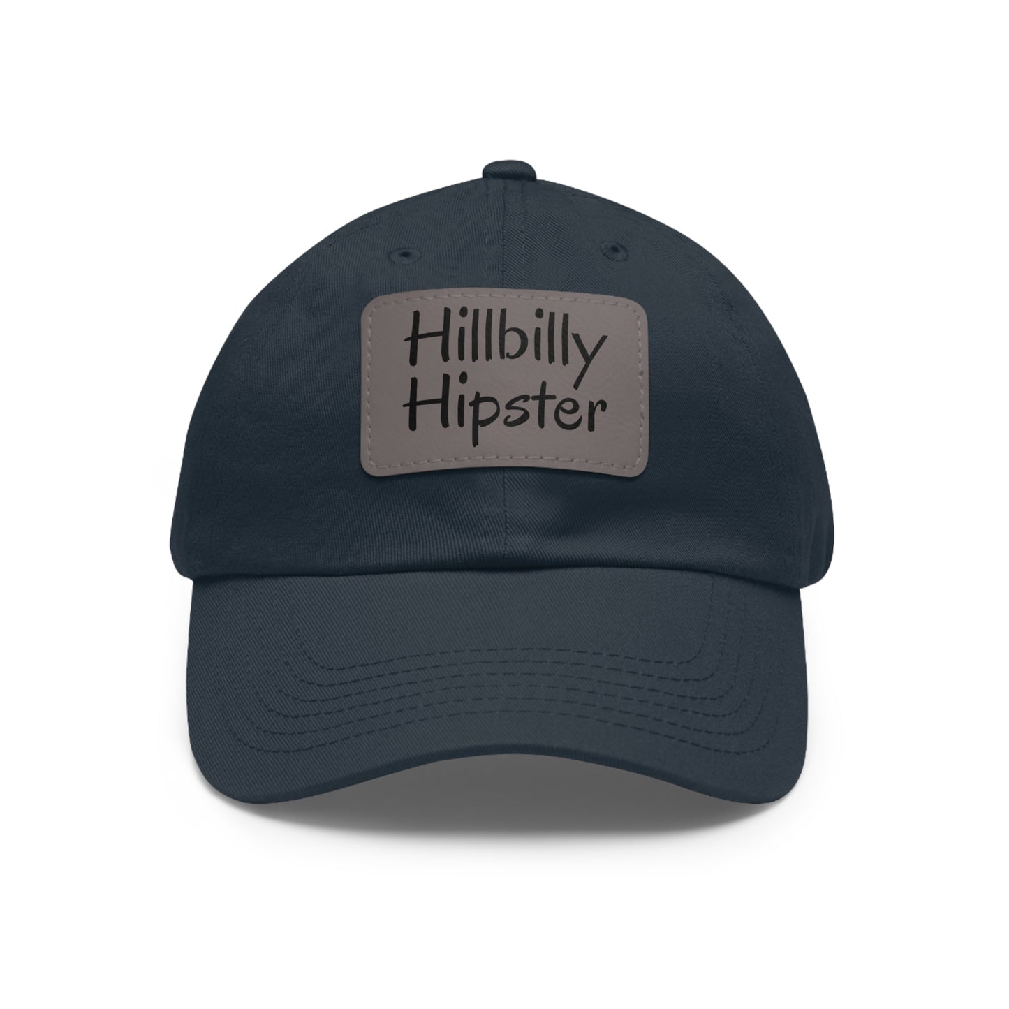 Hillbilly Hipster Hat with Leather Patch (Rectangle)