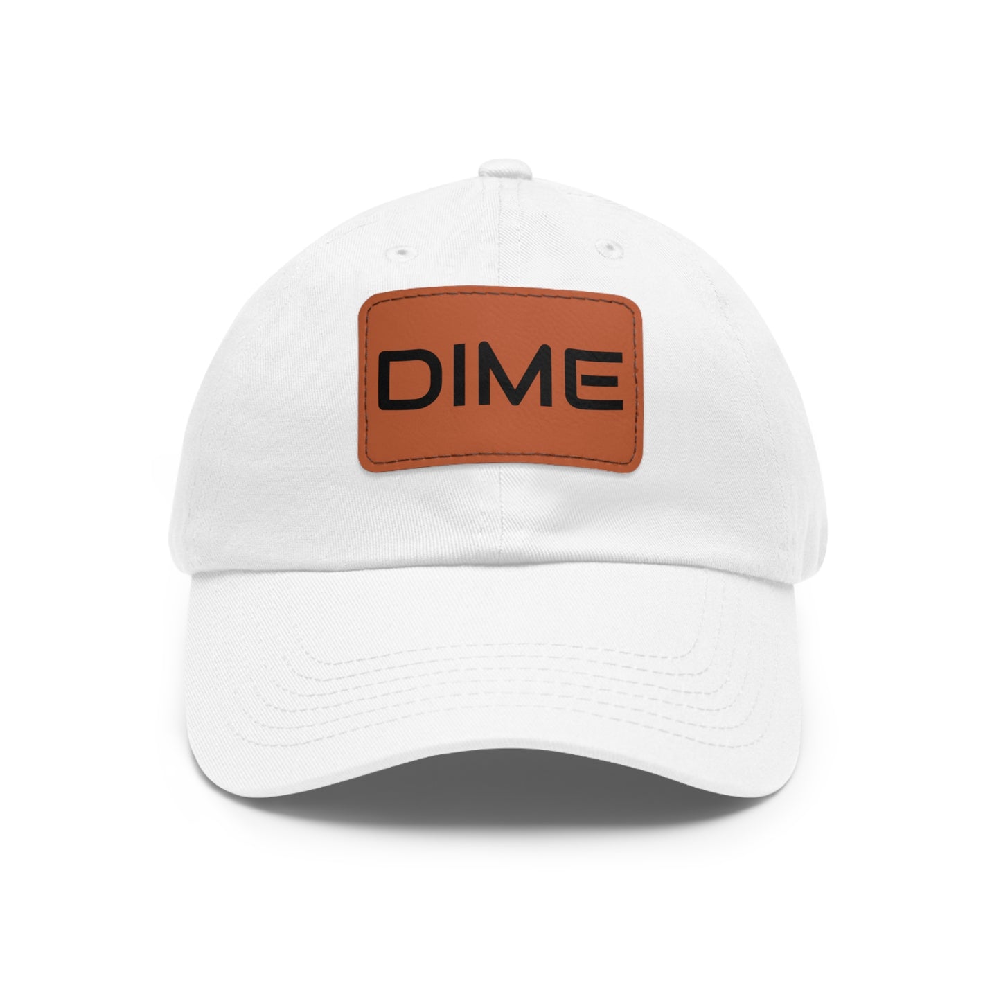 Dime Hat with Leather Patch (Rectangle)