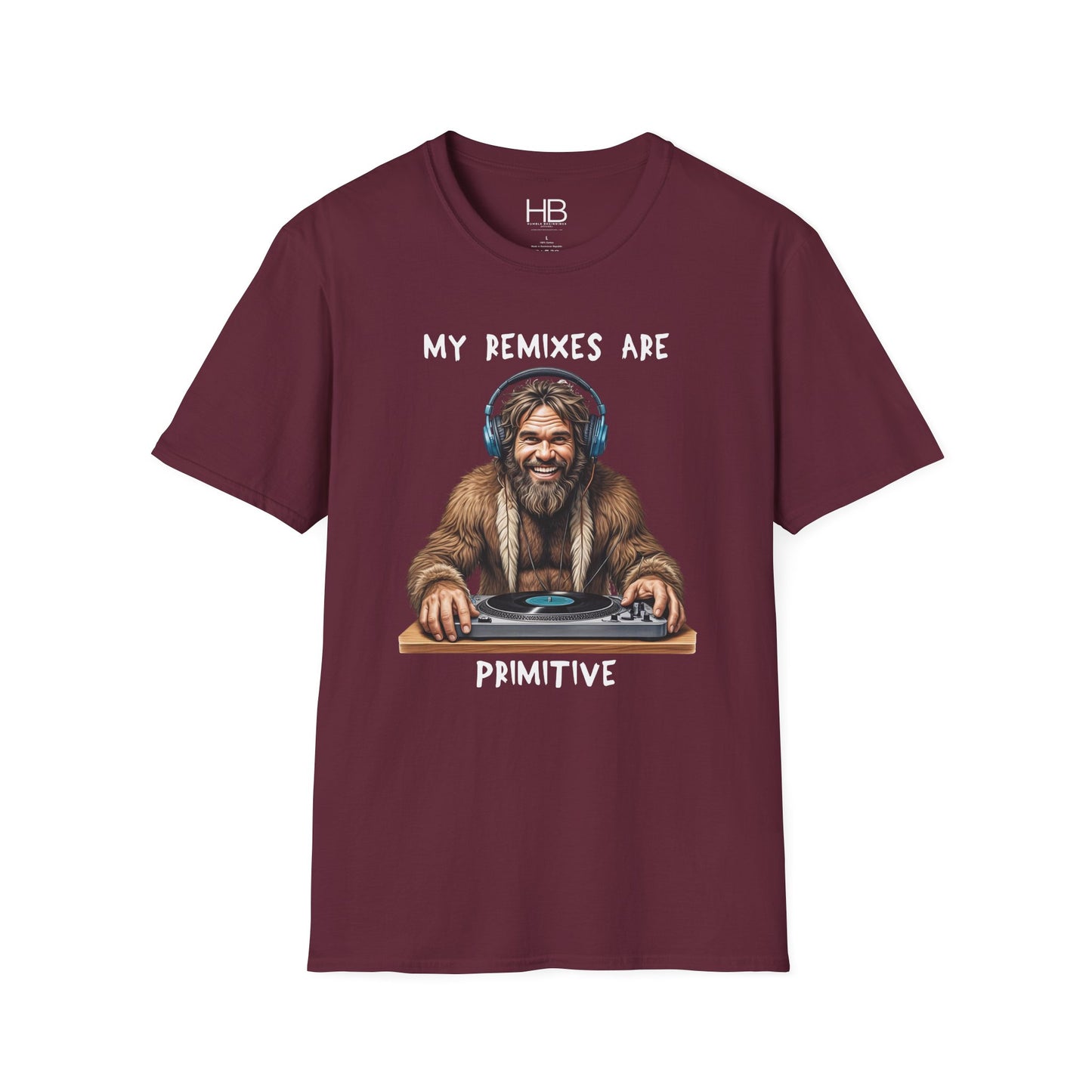Caveman DJ Unisex Softstyle T-Shirt