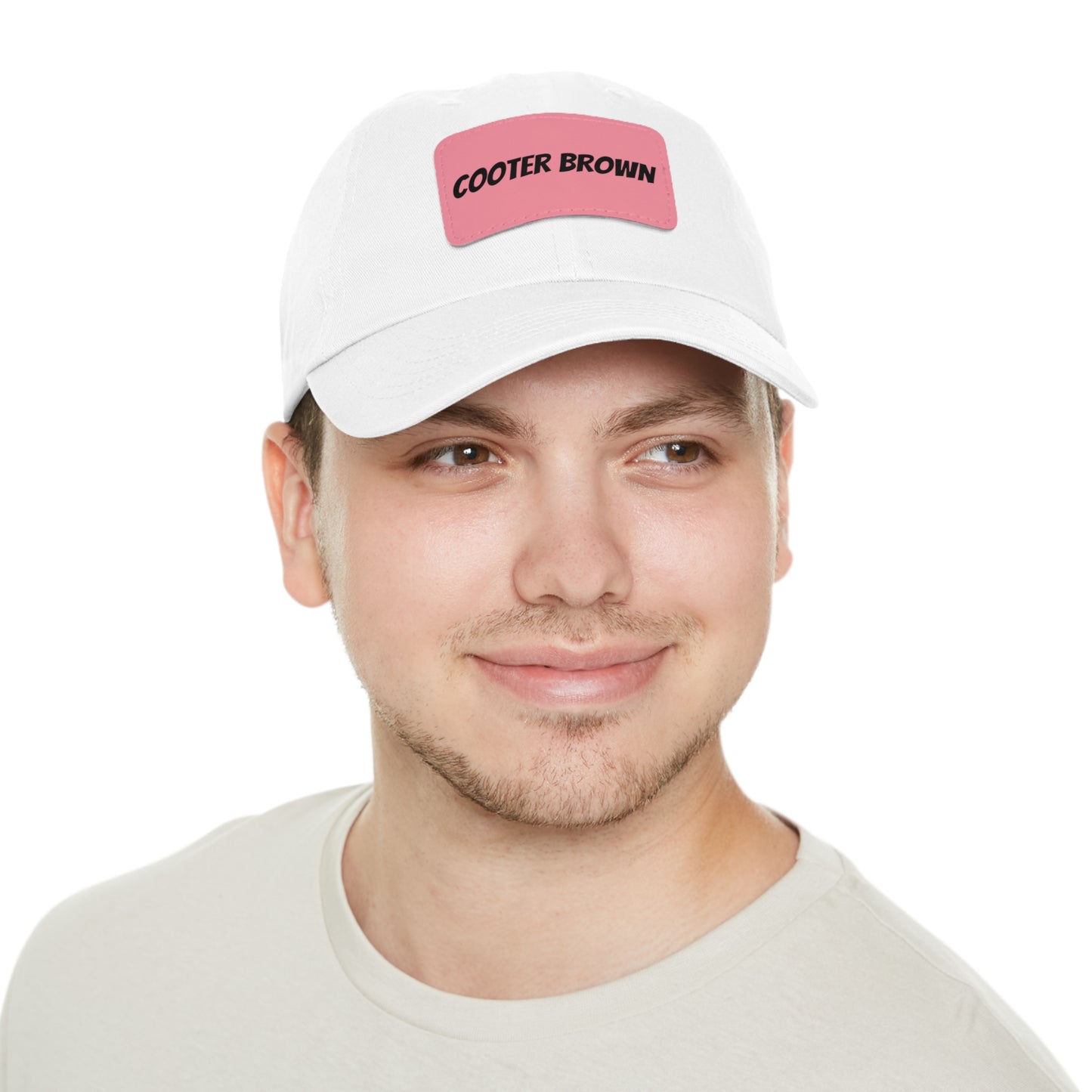 Cooter Brown Hat with Leather Patch (Rectangle)