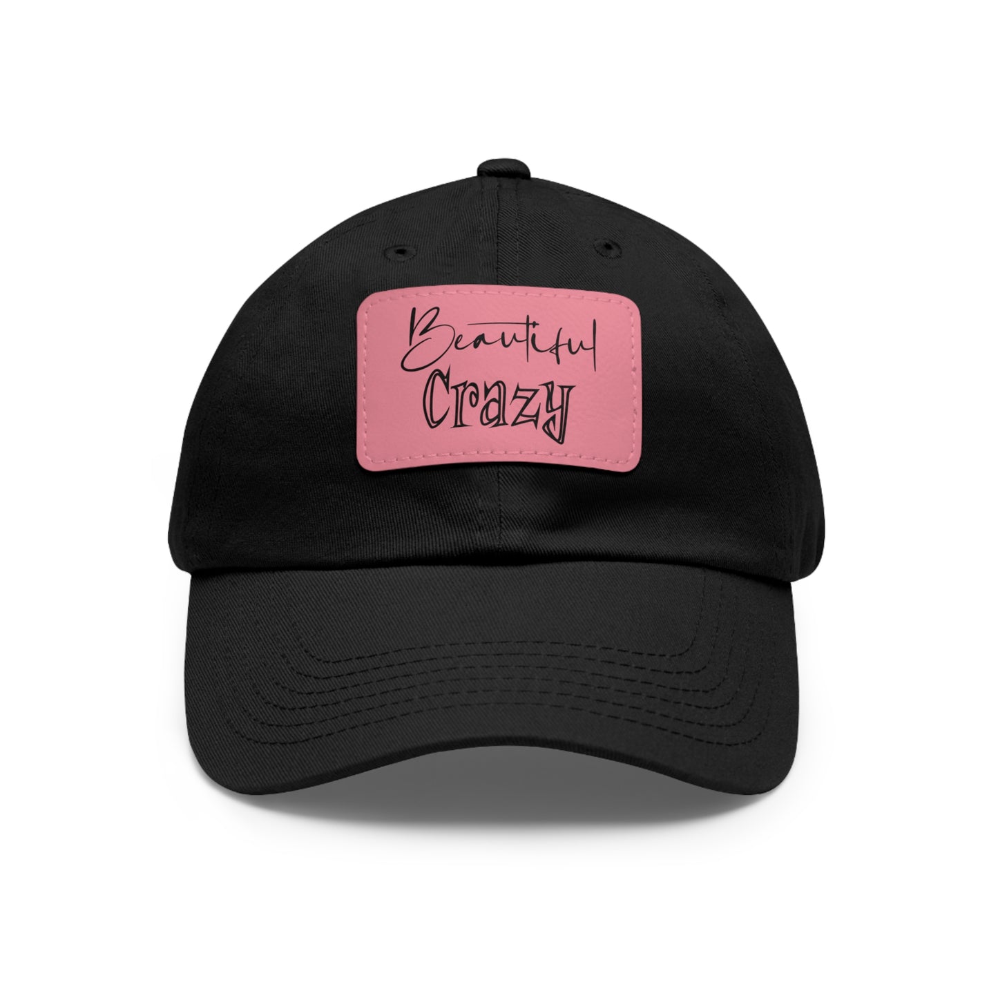 Beautiful Crazy Hat with Leather Patch (Rectangle)
