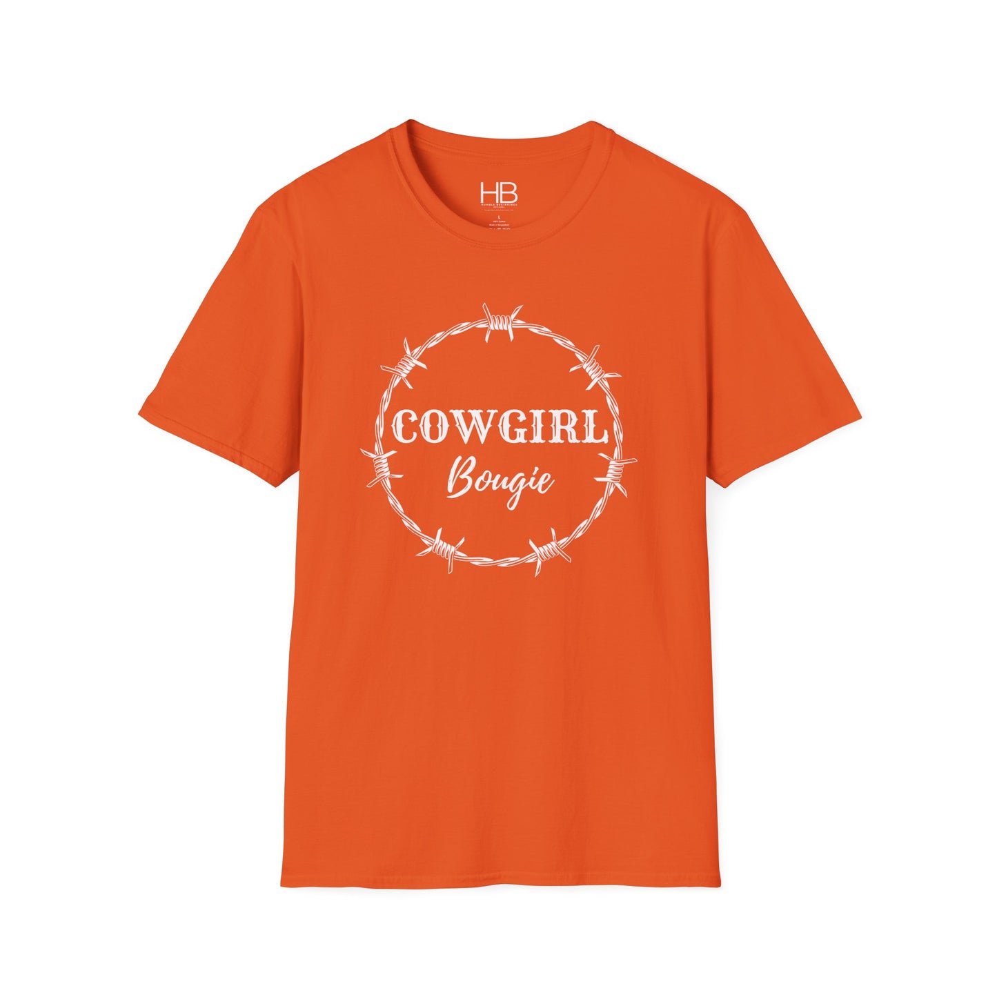 Cowgirl Bougie Barbed Wire Circle Unisex Softstyle T-Shirt