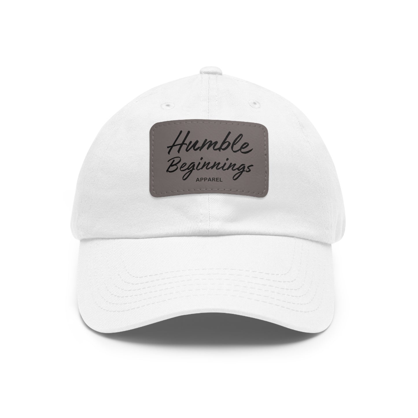 Humble Beginnings Hat with Leather Patch (Rectangle)