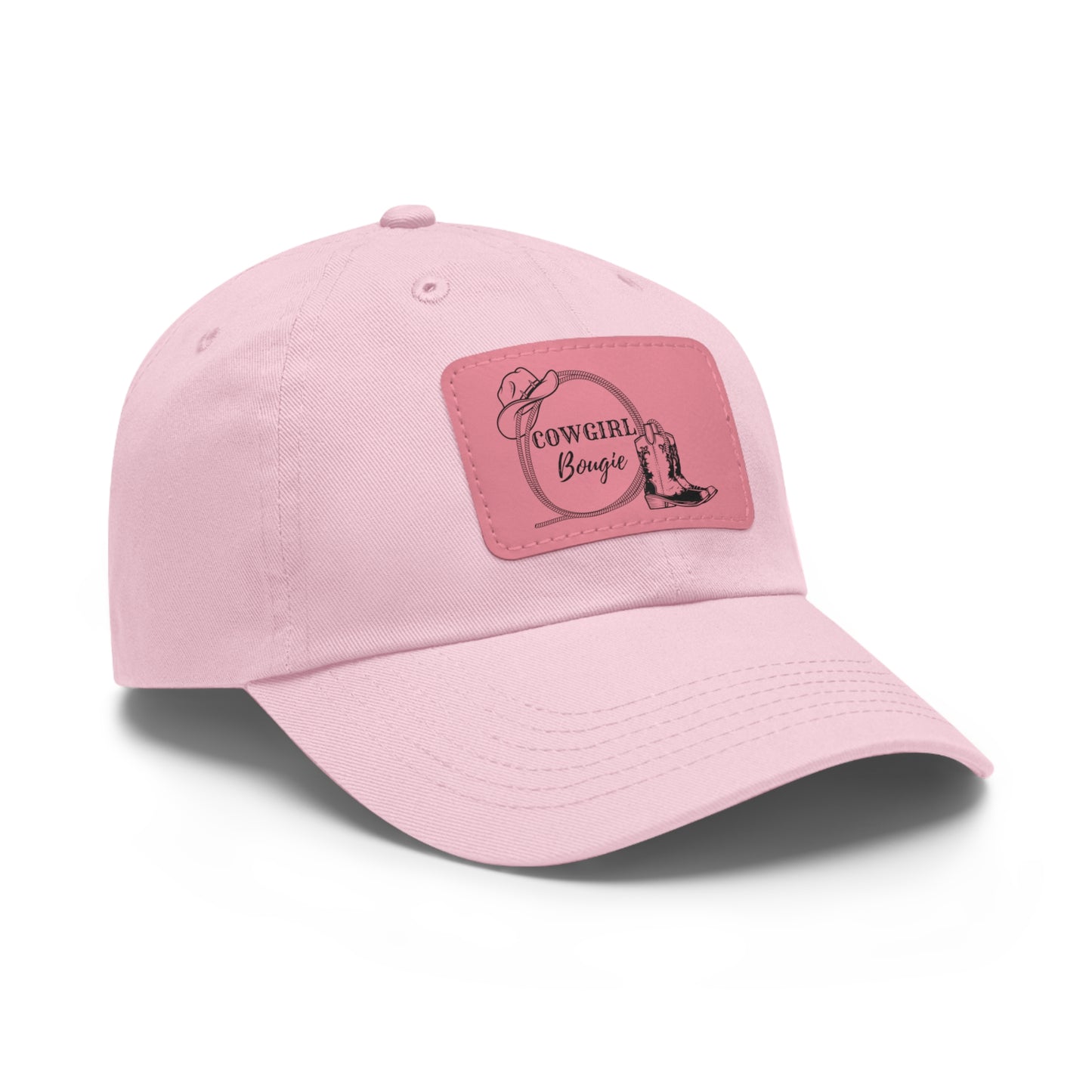 Cowgirl Bougie Hat with Leather Patch (Rectangle)