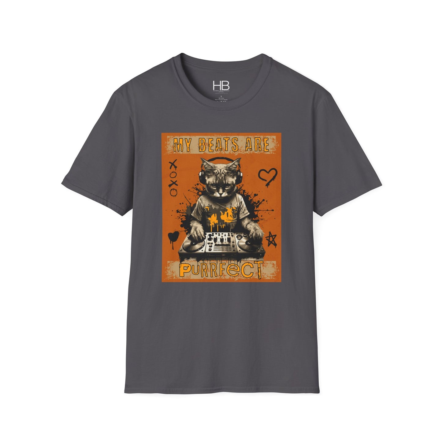 Purrfect Beats Unisex Softstyle T-Shirt