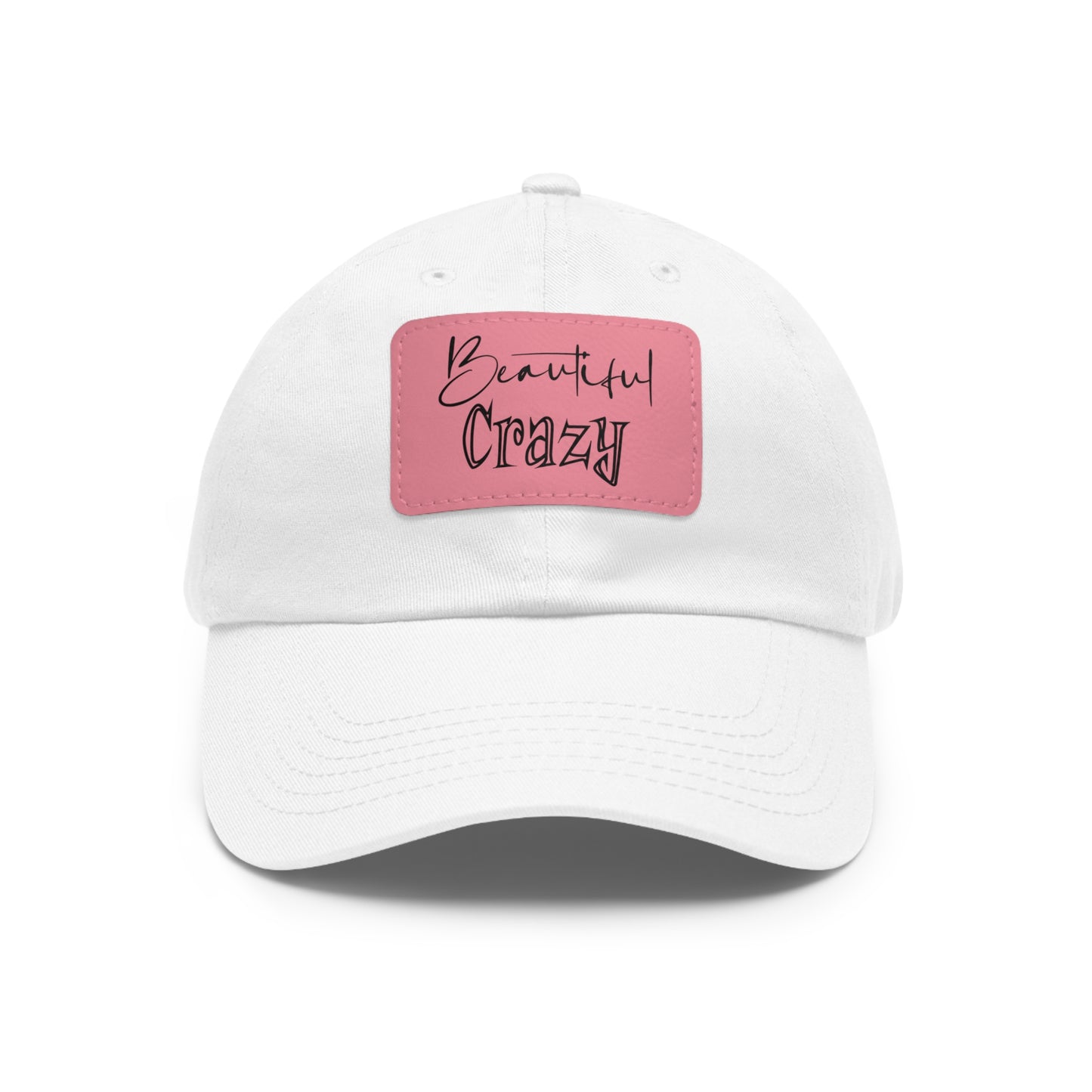 Beautiful Crazy Hat with Leather Patch (Rectangle)