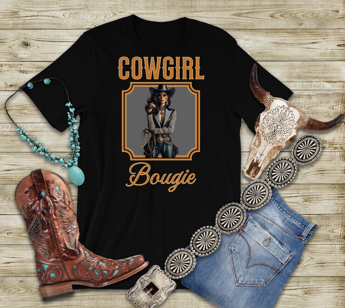 Cowgirl Bougie Unisex Softstyle T-Shirt