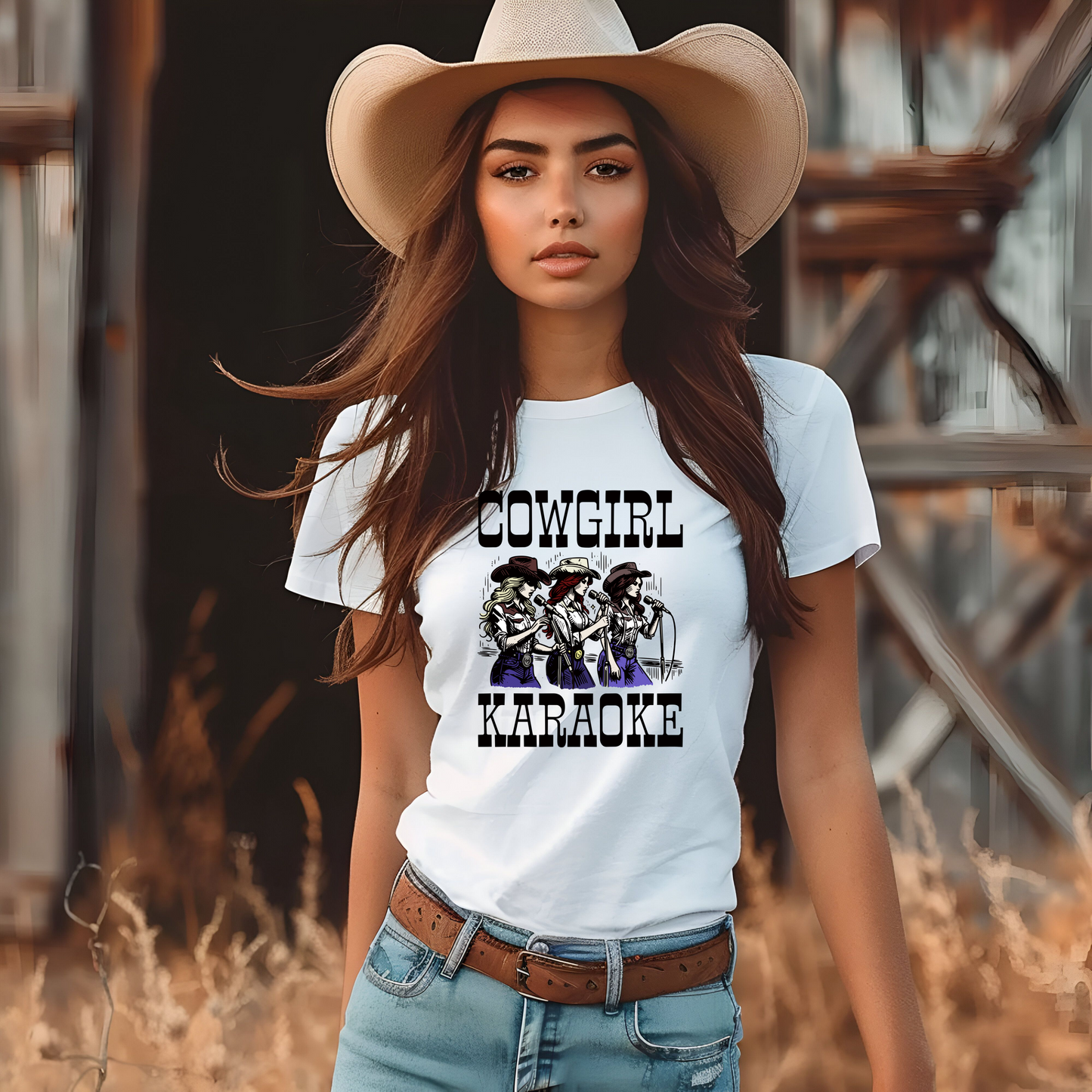 Cowgirl Karaoke Unisex Softstyle T-Shirt