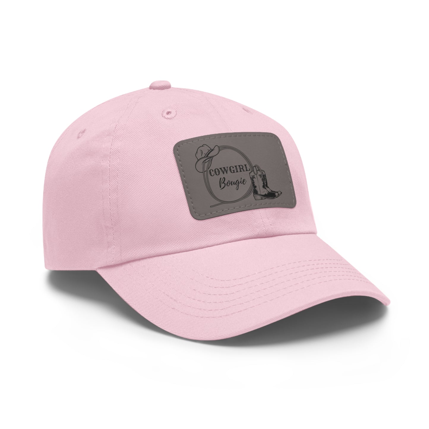Cowgirl Bougie Hat with Leather Patch (Rectangle)