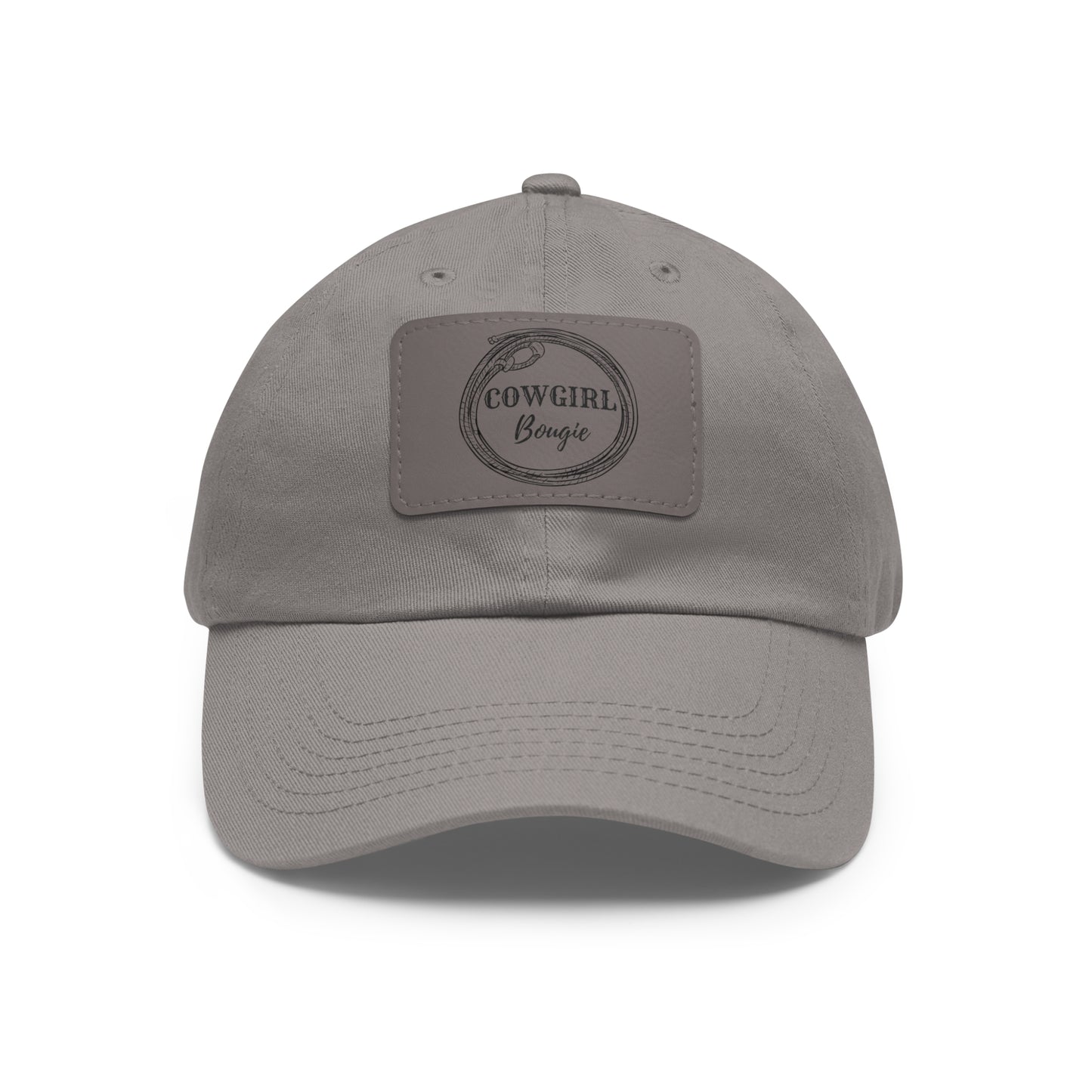 Cowgirl Bougie Lasso Logo Hat with Leather Patch (Rectangle)