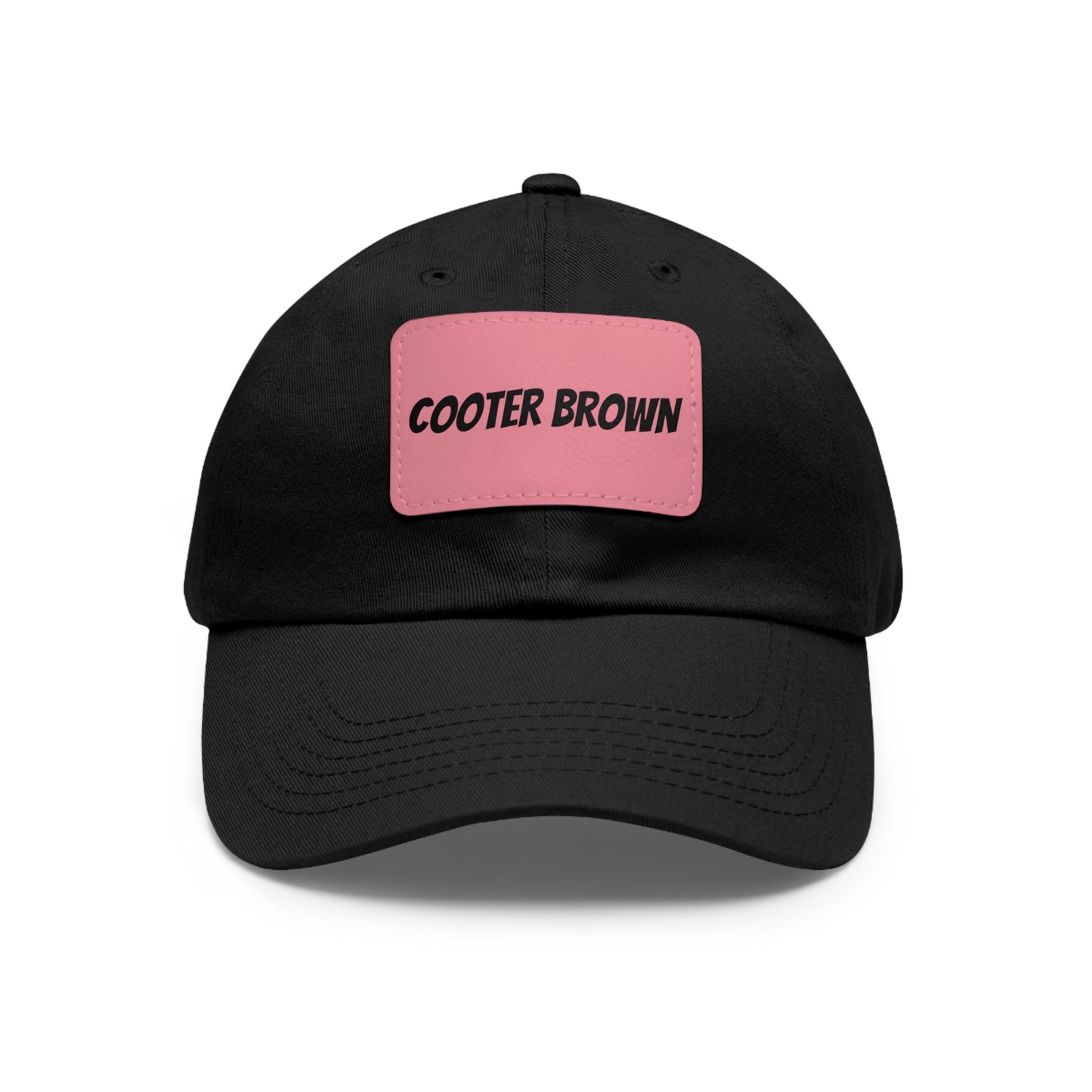 Cooter Brown Hat with Leather Patch (Rectangle)