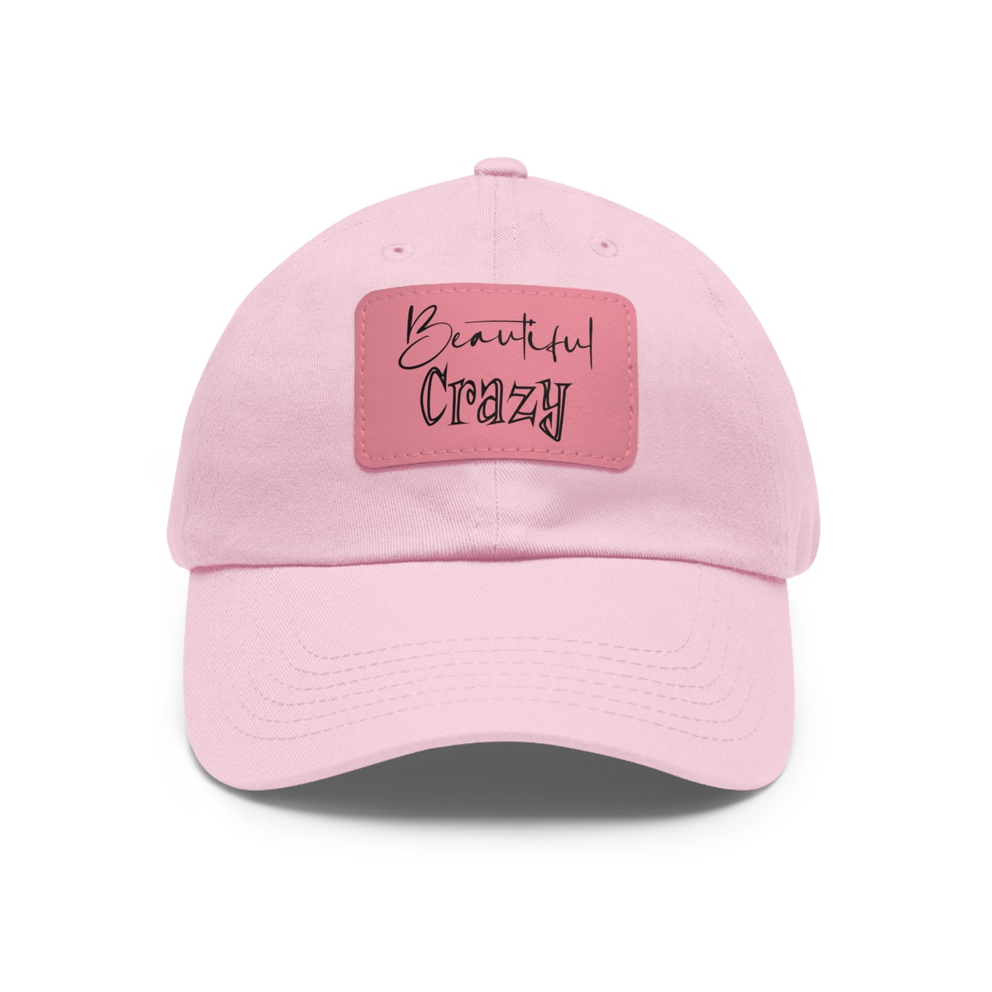 Beautiful Crazy Hat with Leather Patch (Rectangle)