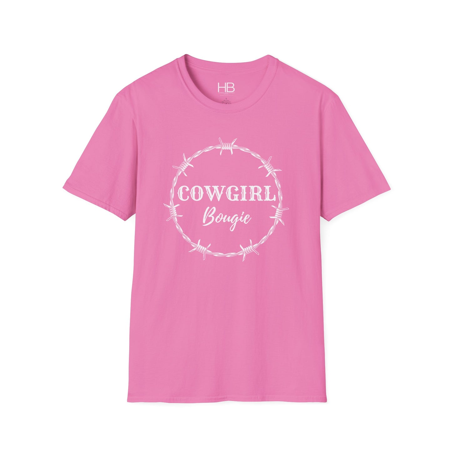 Cowgirl Bougie Barbed Wire Circle Unisex Softstyle T-Shirt