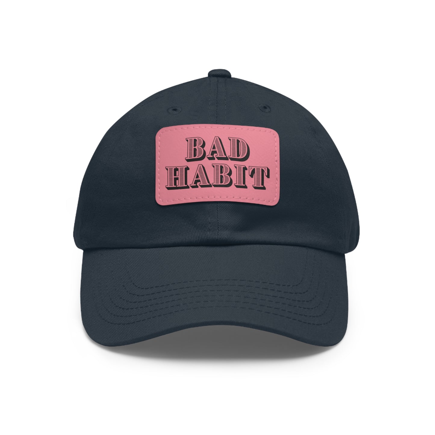 Bad Habit Hat with Leather Patch (Rectangle)