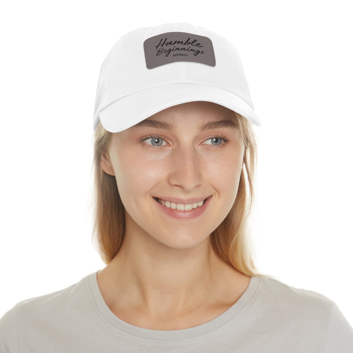 Humble Beginnings Hat with Leather Patch (Rectangle)