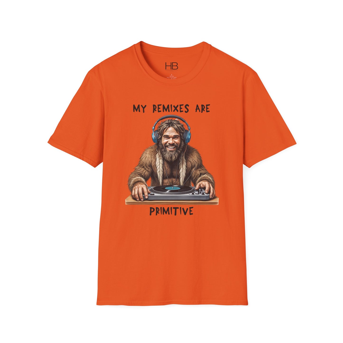 Caveman DJ Unisex Softstyle T-Shirt
