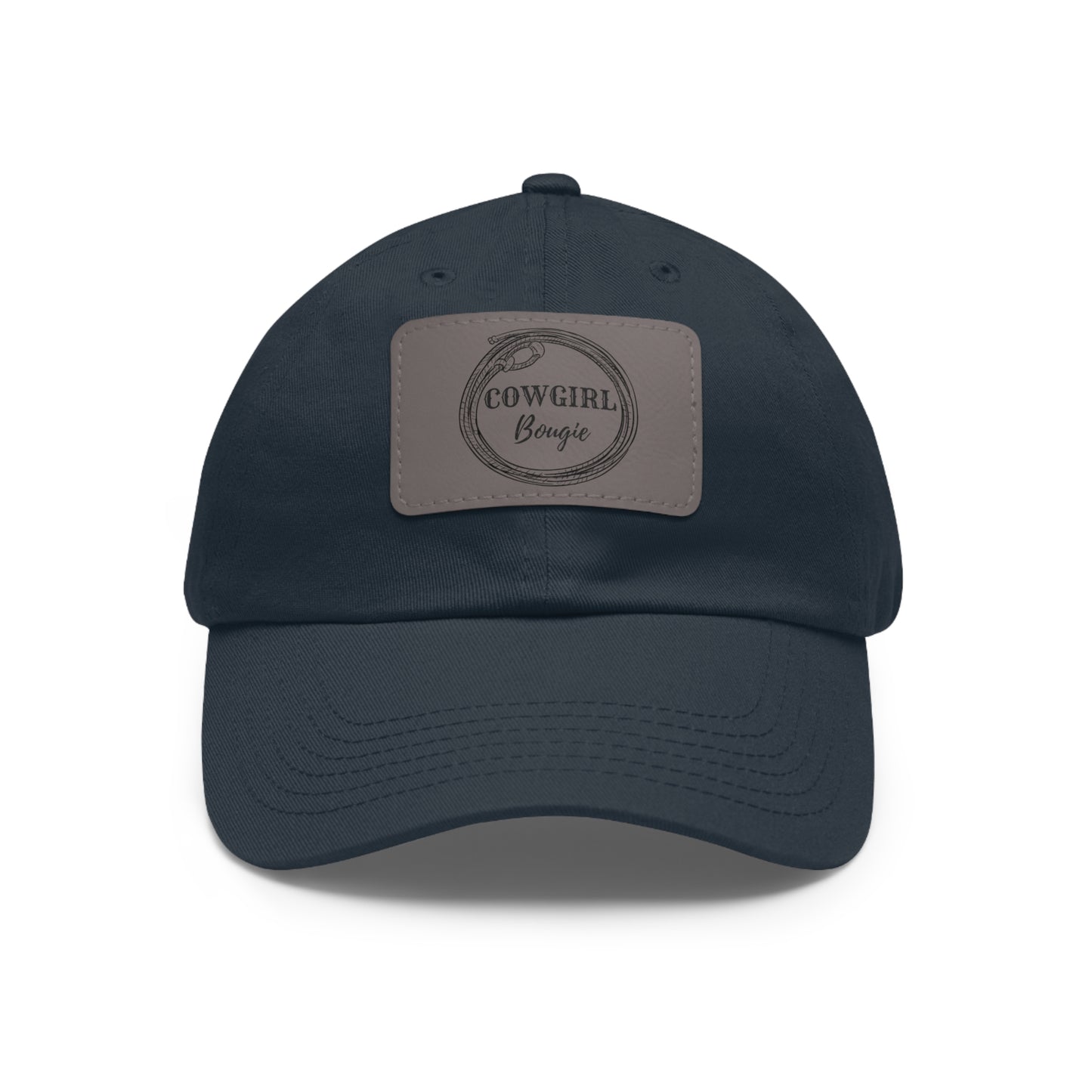 Cowgirl Bougie Lasso Logo Hat with Leather Patch (Rectangle)