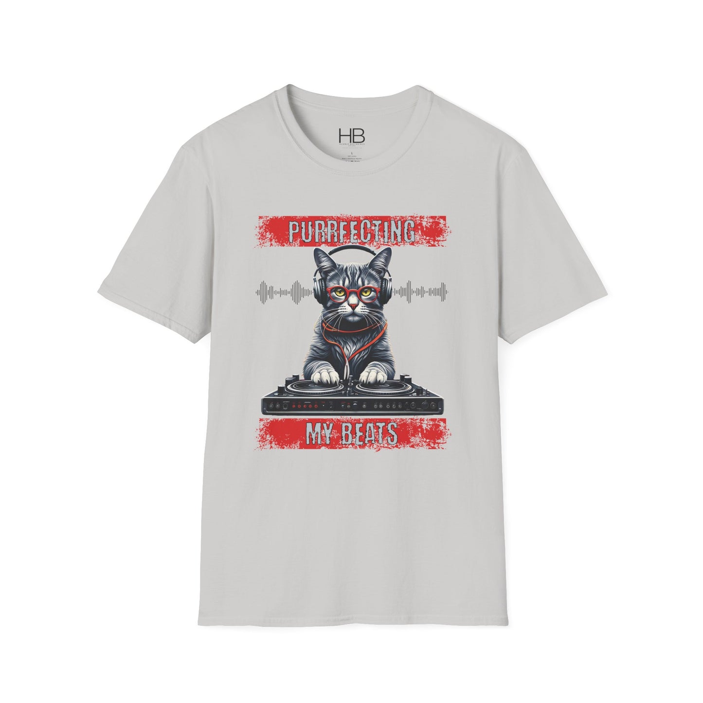 Purrfecting My Beats Unisex Softstyle T-Shirt