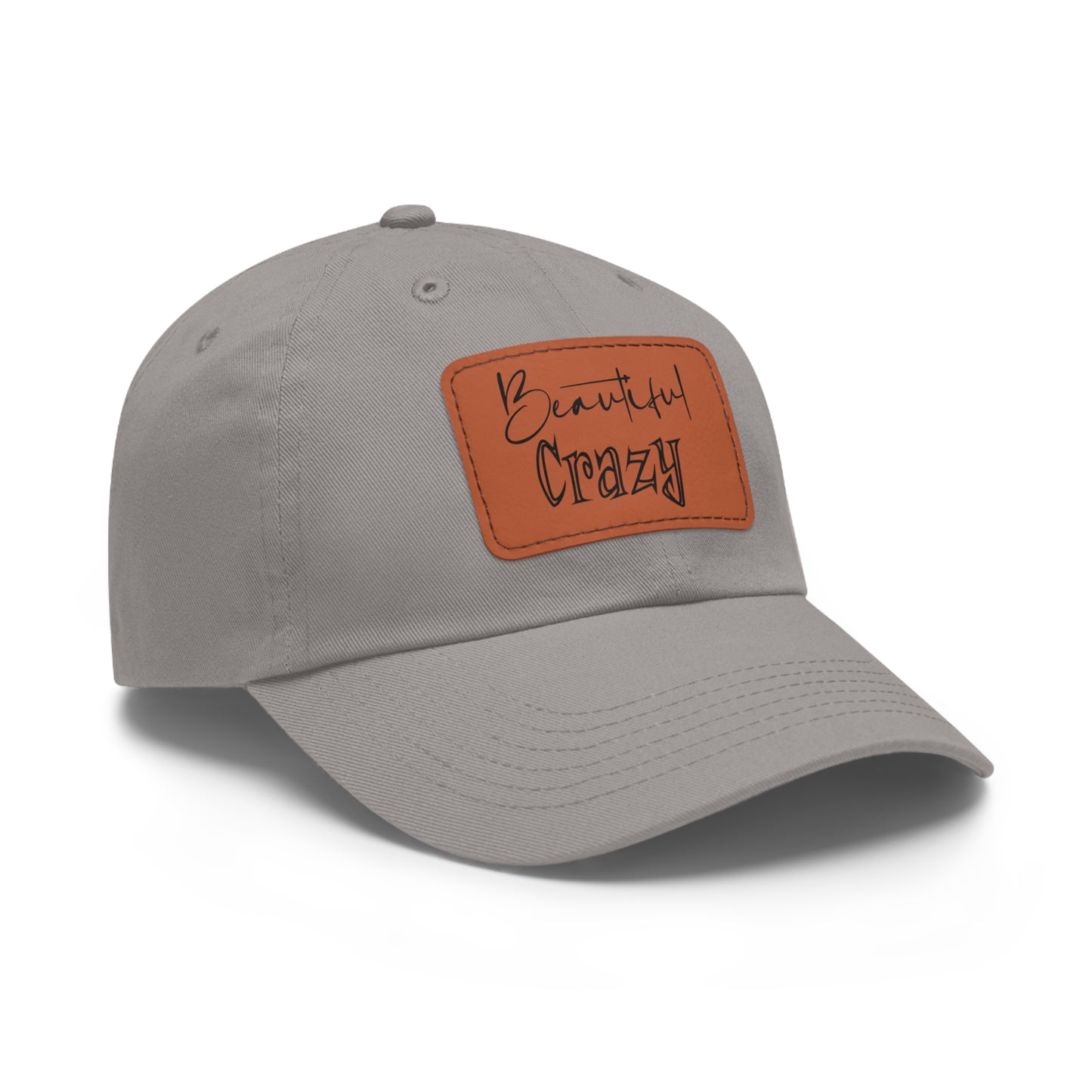 Beautiful Crazy Hat with Leather Patch (Rectangle)