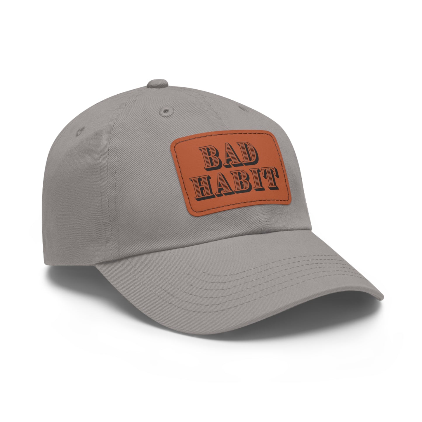 Bad Habit Hat with Leather Patch (Rectangle)