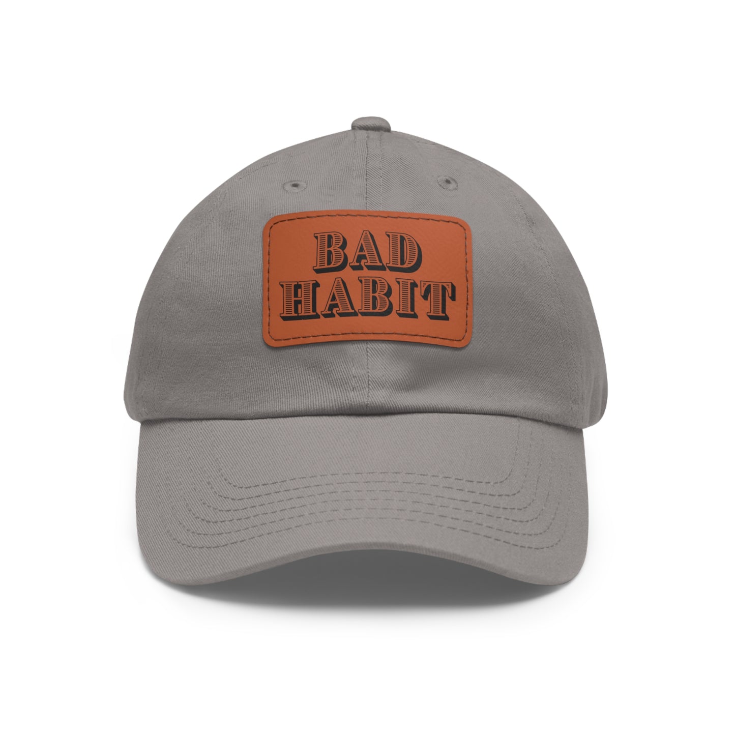 Bad Habit Hat with Leather Patch (Rectangle)