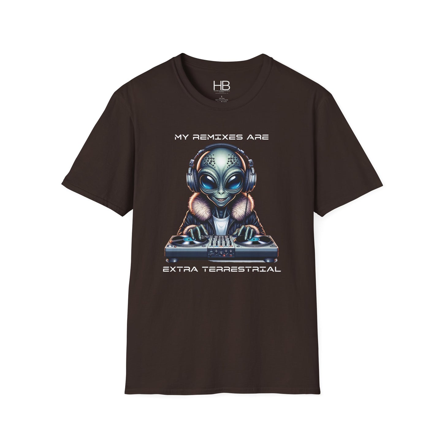 Alien DJ Unisex Softstyle T-Shirt