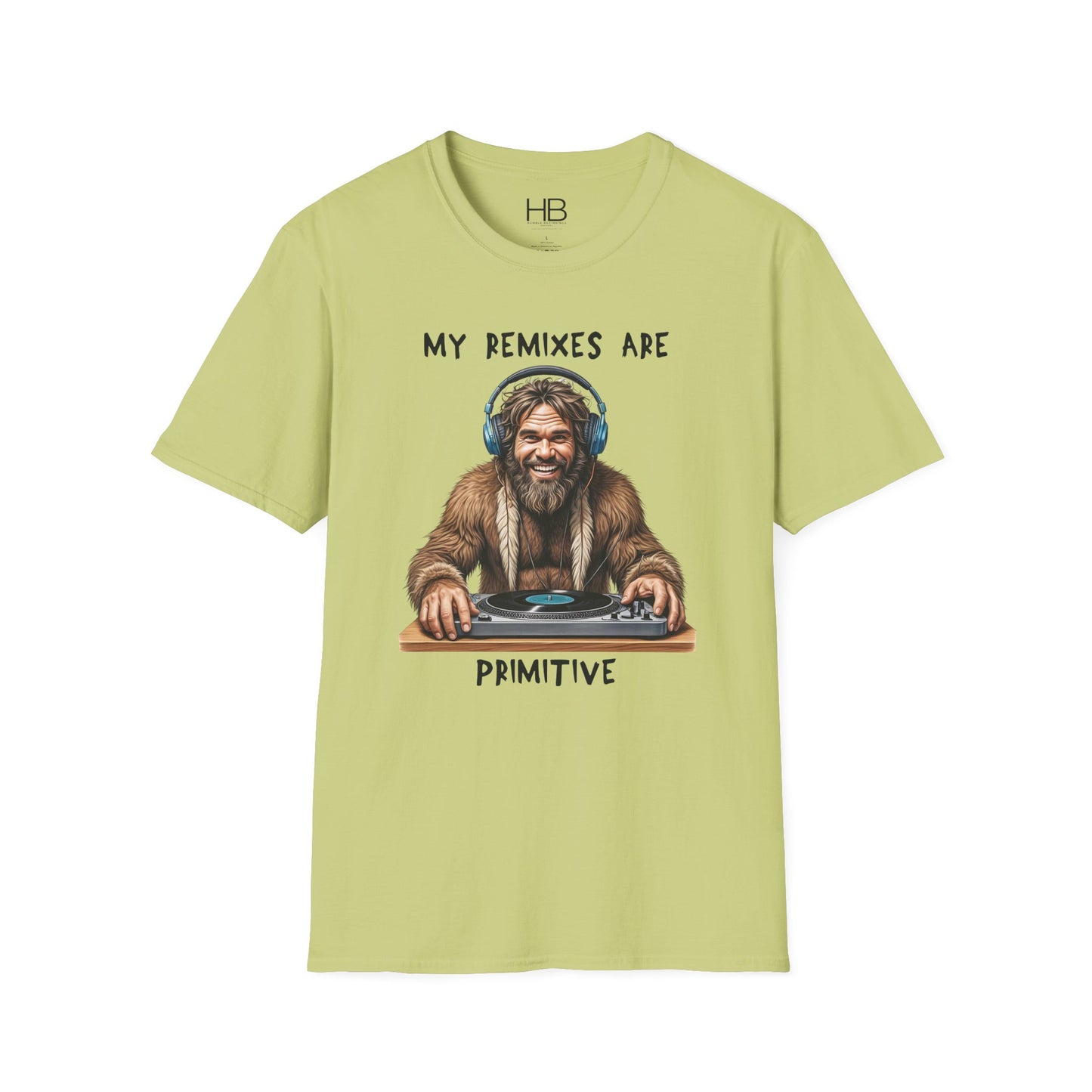Caveman DJ Unisex Softstyle T-Shirt