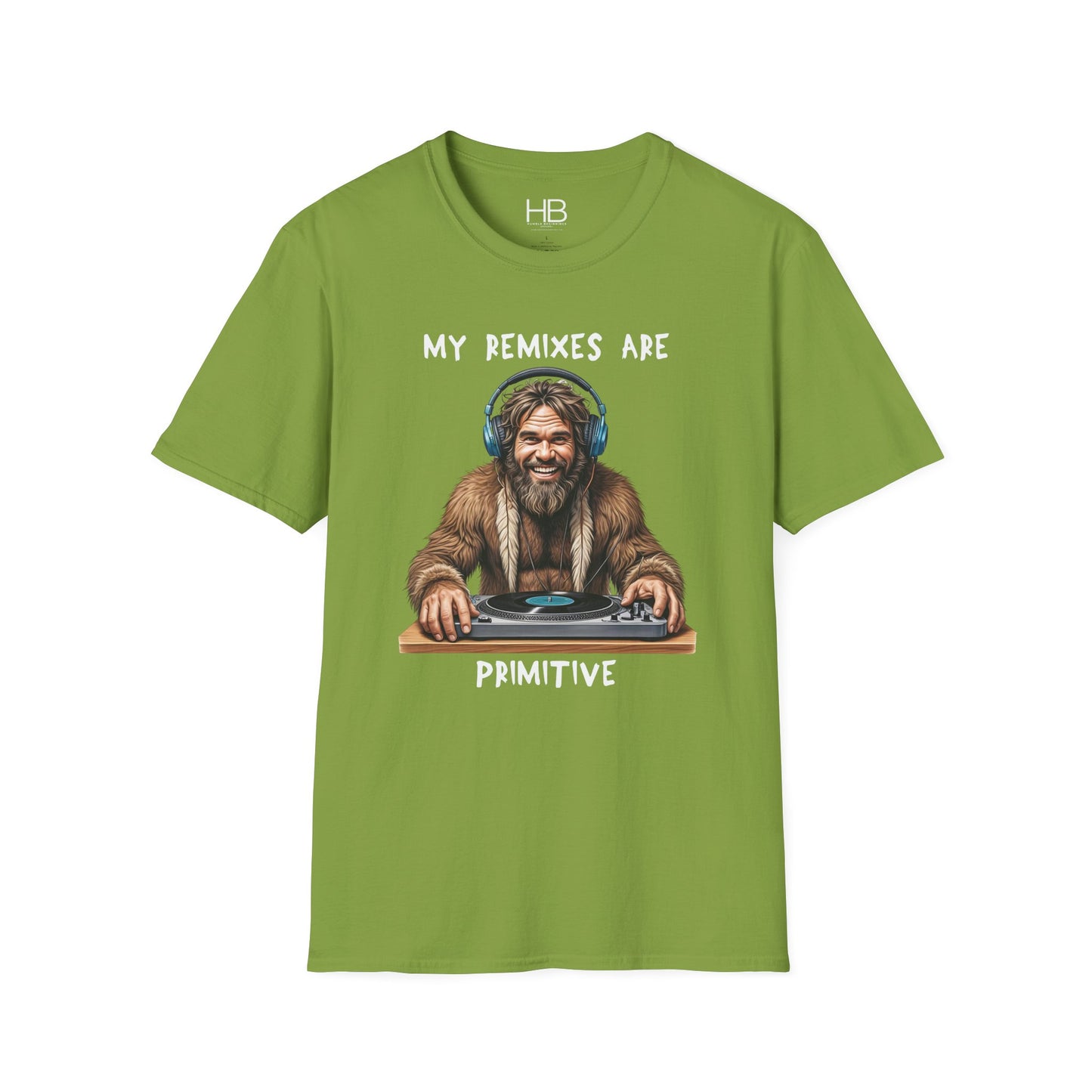 Caveman DJ Unisex Softstyle T-Shirt
