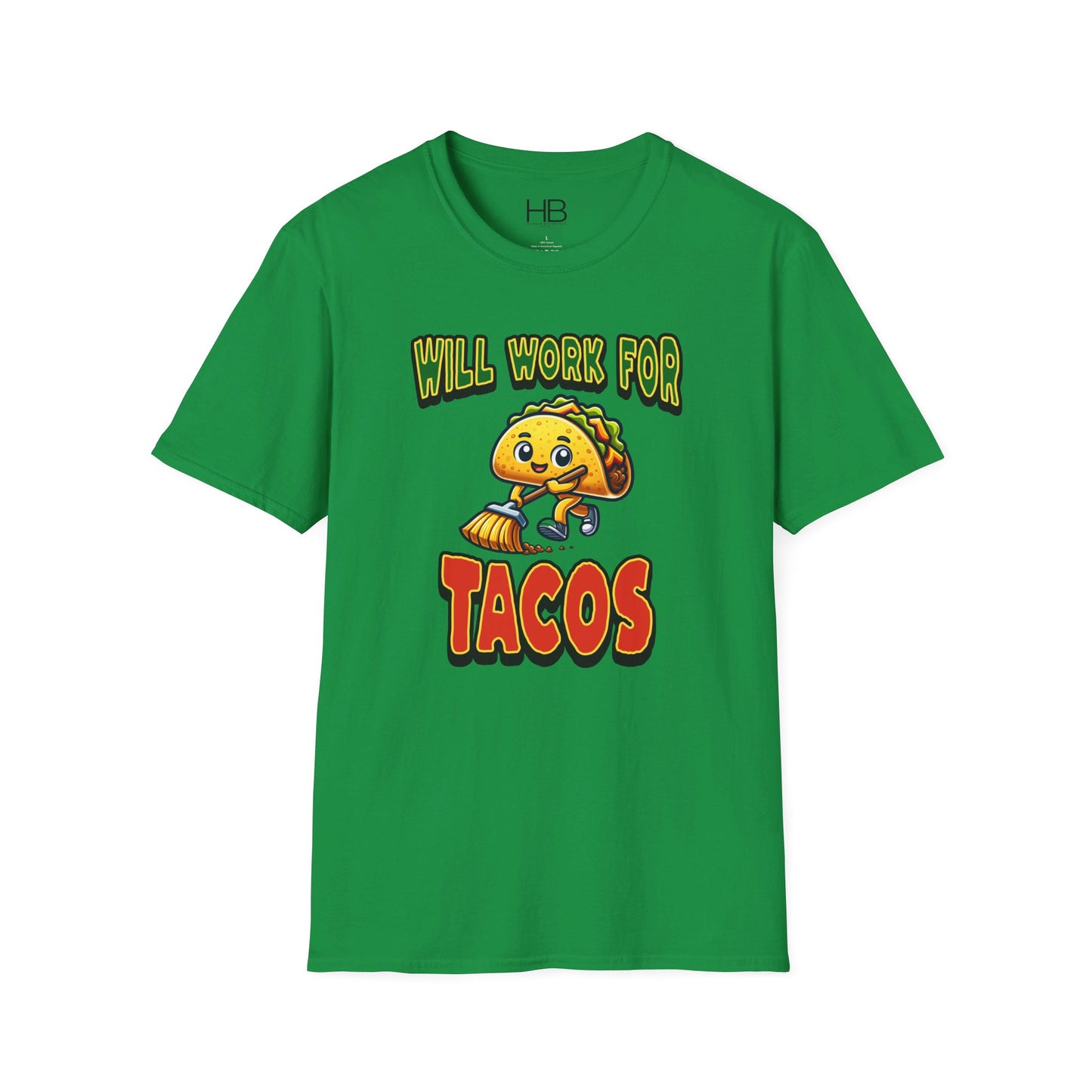 Will Work For Tacos Unisex Softstyle T-Shirt