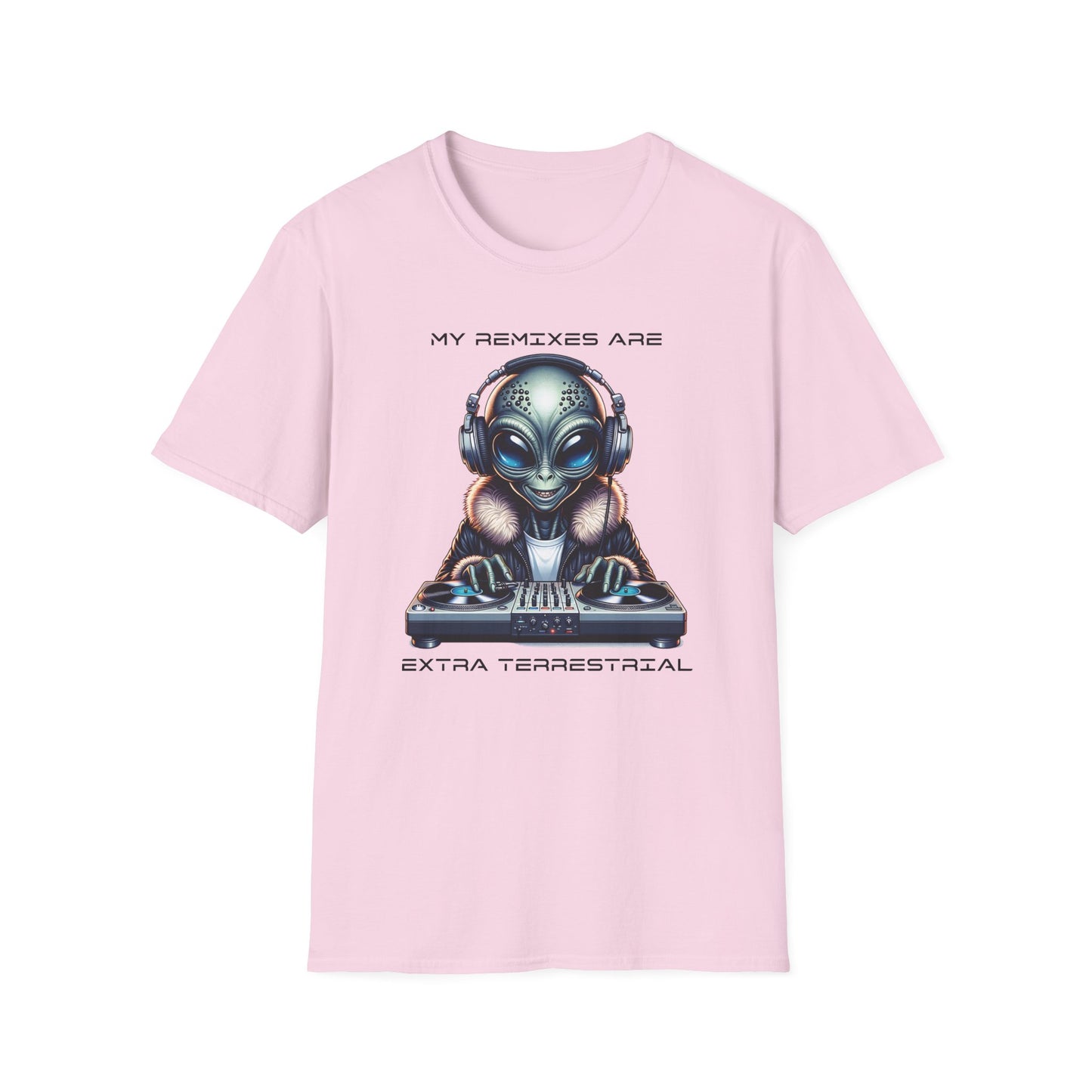 Alien DJ Unisex Softstyle T-Shirt
