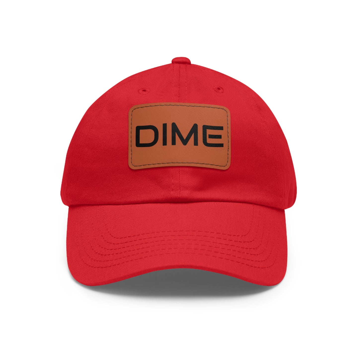 Dime Hat with Leather Patch (Rectangle)