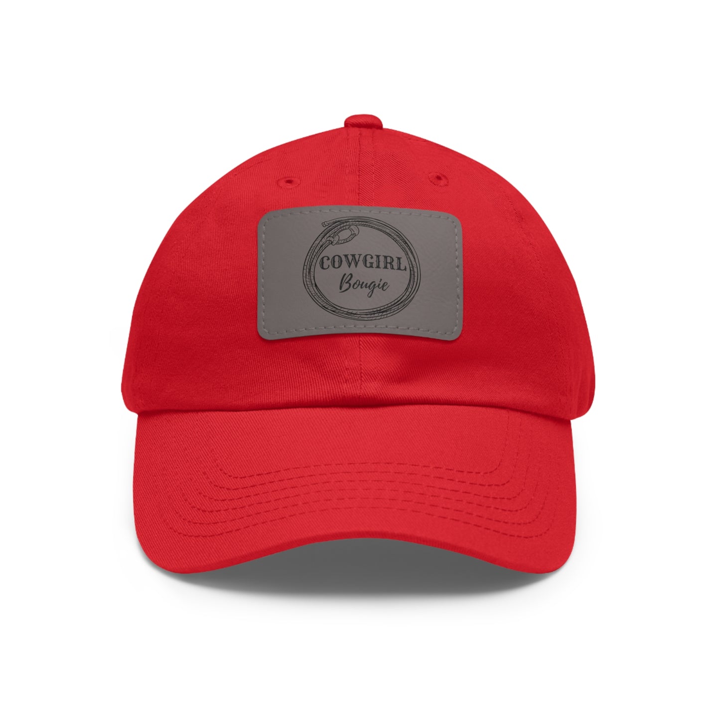 Cowgirl Bougie Lasso Logo Hat with Leather Patch (Rectangle)