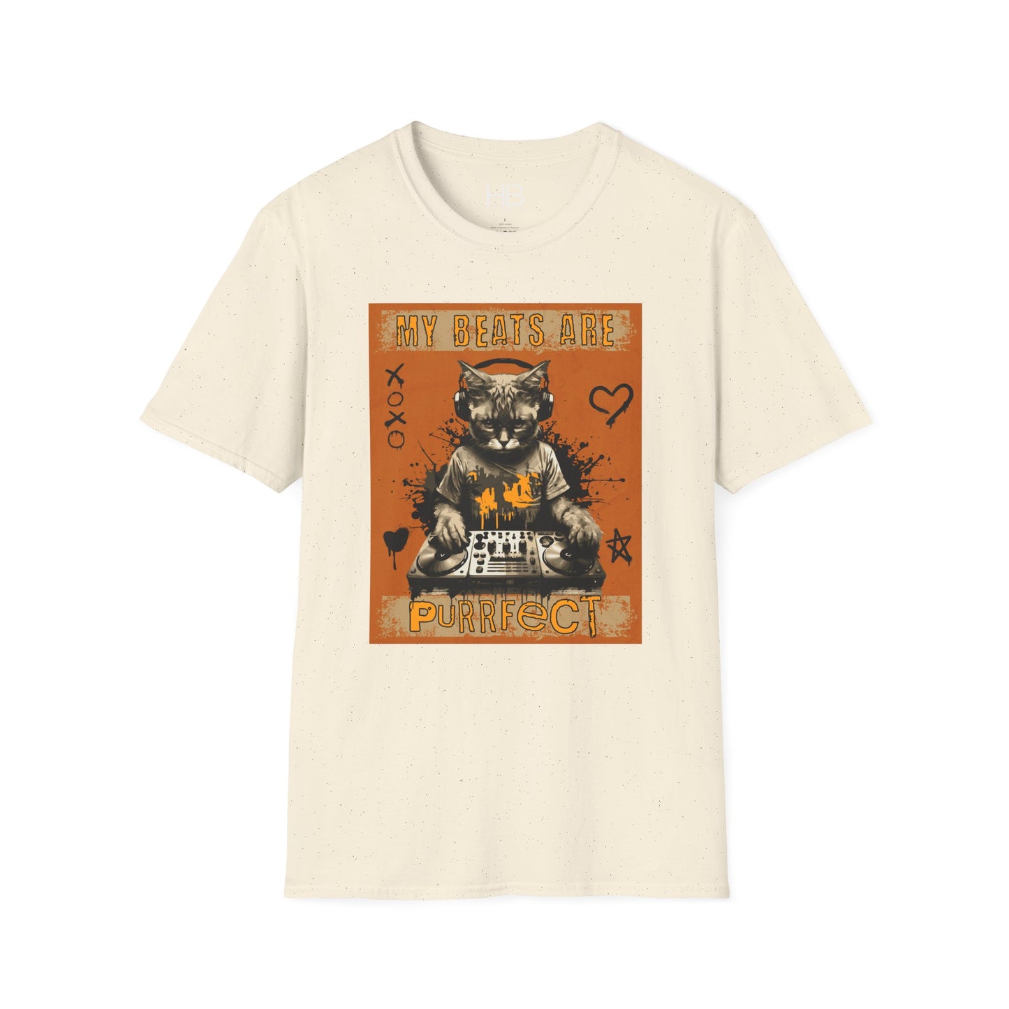 Purrfect Beats Unisex Softstyle T-Shirt