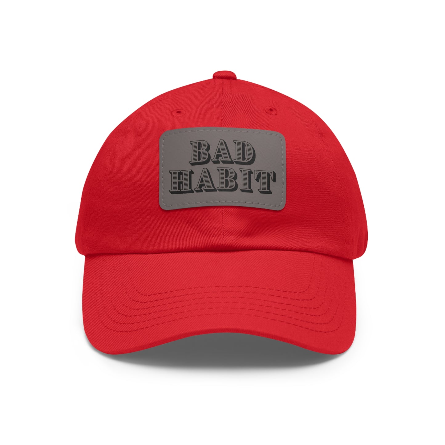 Bad Habit Hat with Leather Patch (Rectangle)