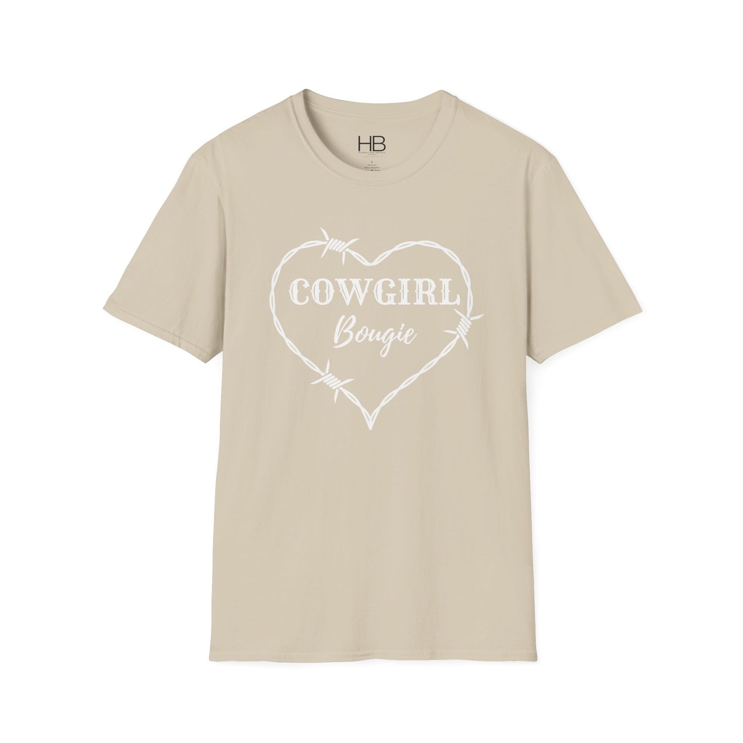 Cowgirl Bougie Barbed Wire Heart Unisex Softstyle T-Shirt