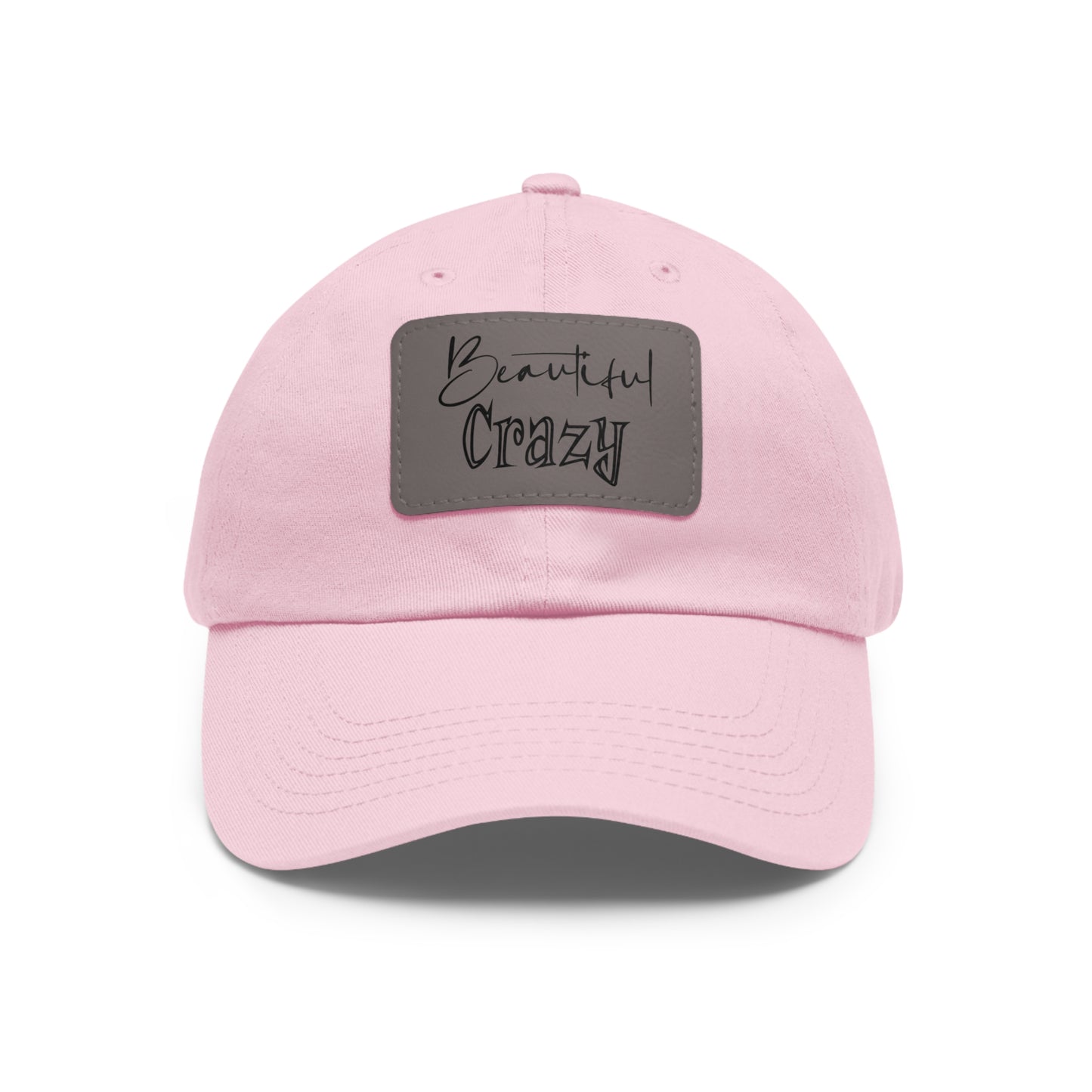 Beautiful Crazy Hat with Leather Patch (Rectangle)