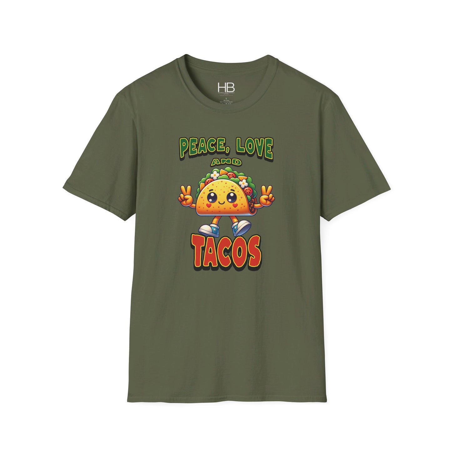 Peace Love and Tacos Unisex Softstyle T-Shirt