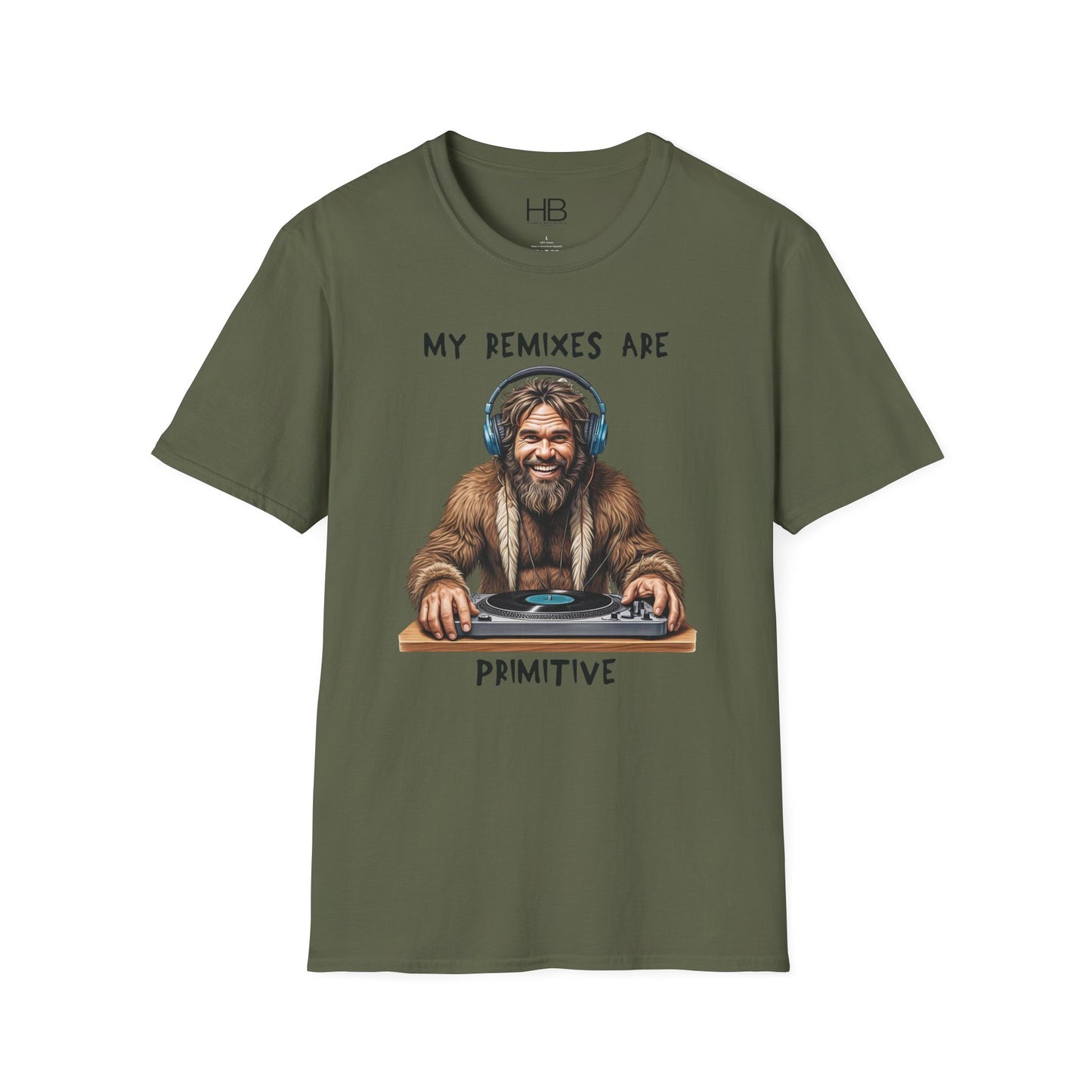 Caveman DJ Unisex Softstyle T-Shirt