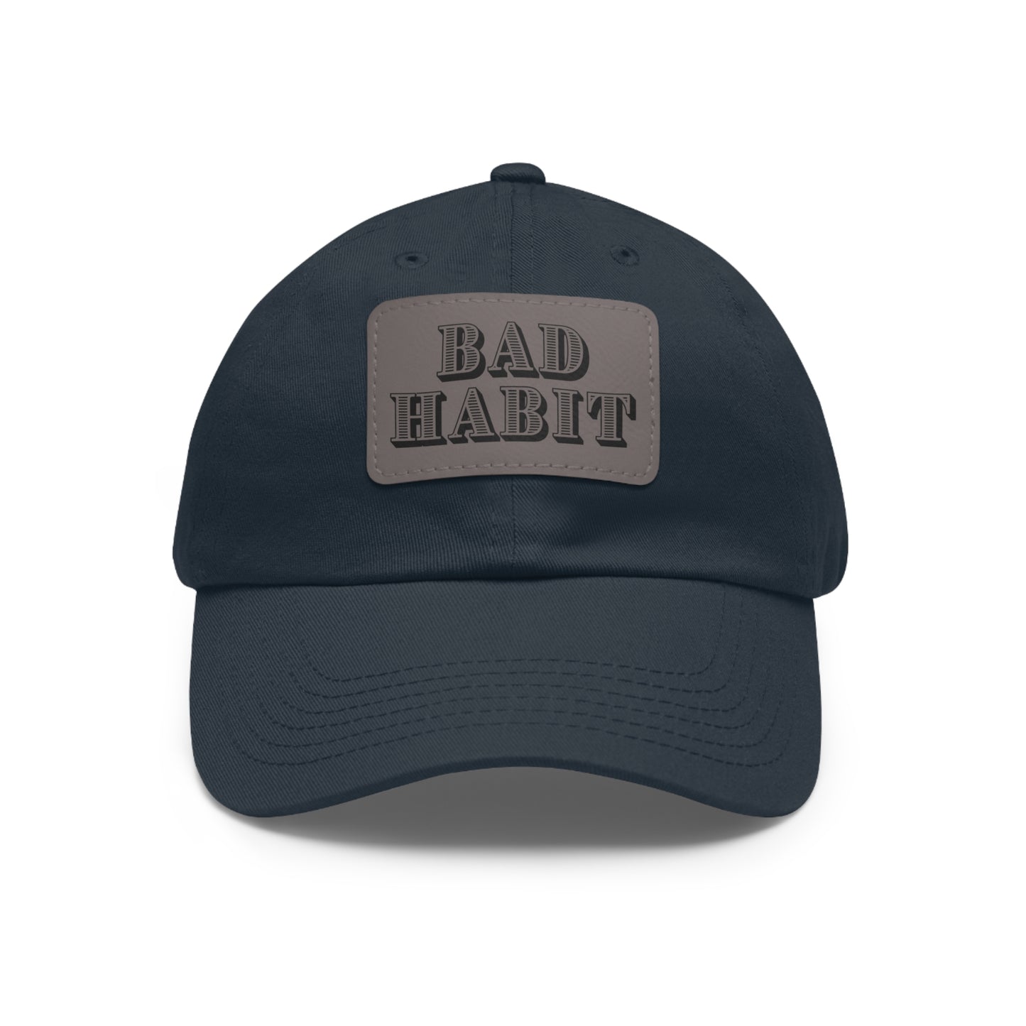 Bad Habit Hat with Leather Patch (Rectangle)