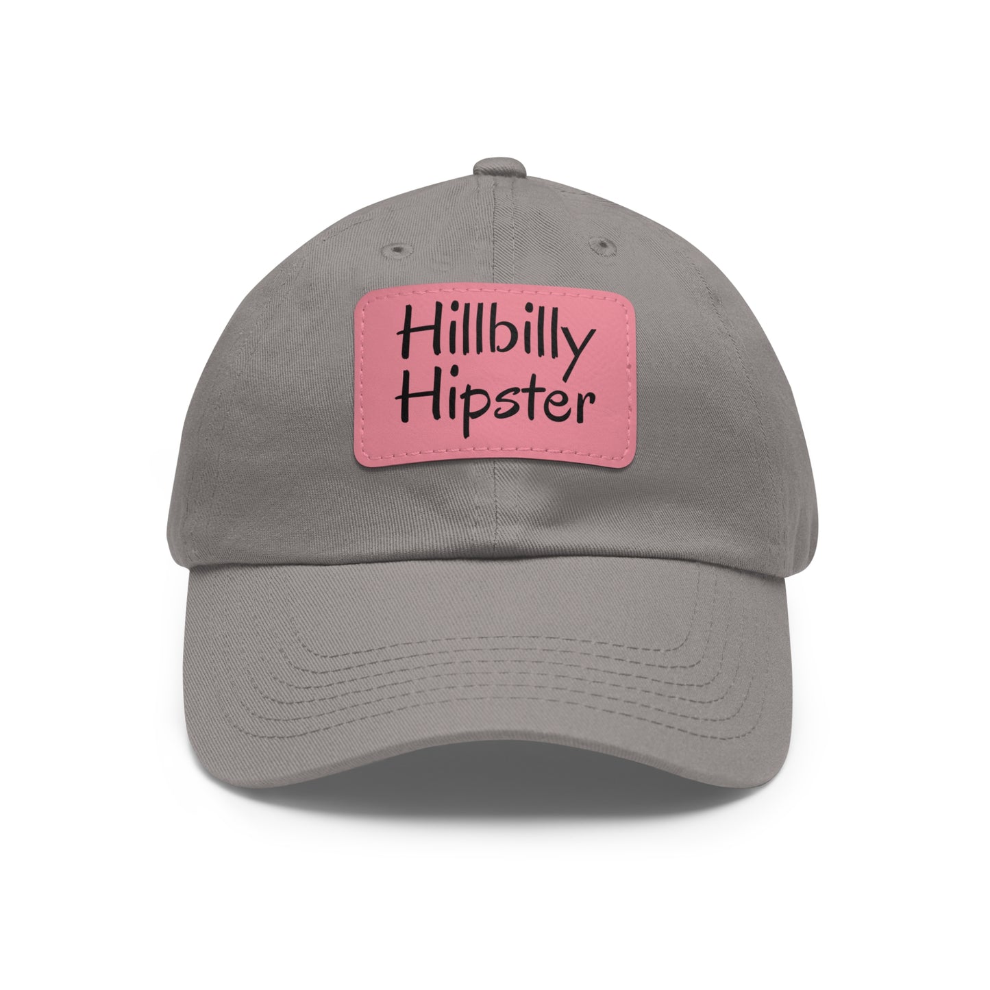 Hillbilly Hipster Hat with Leather Patch (Rectangle)