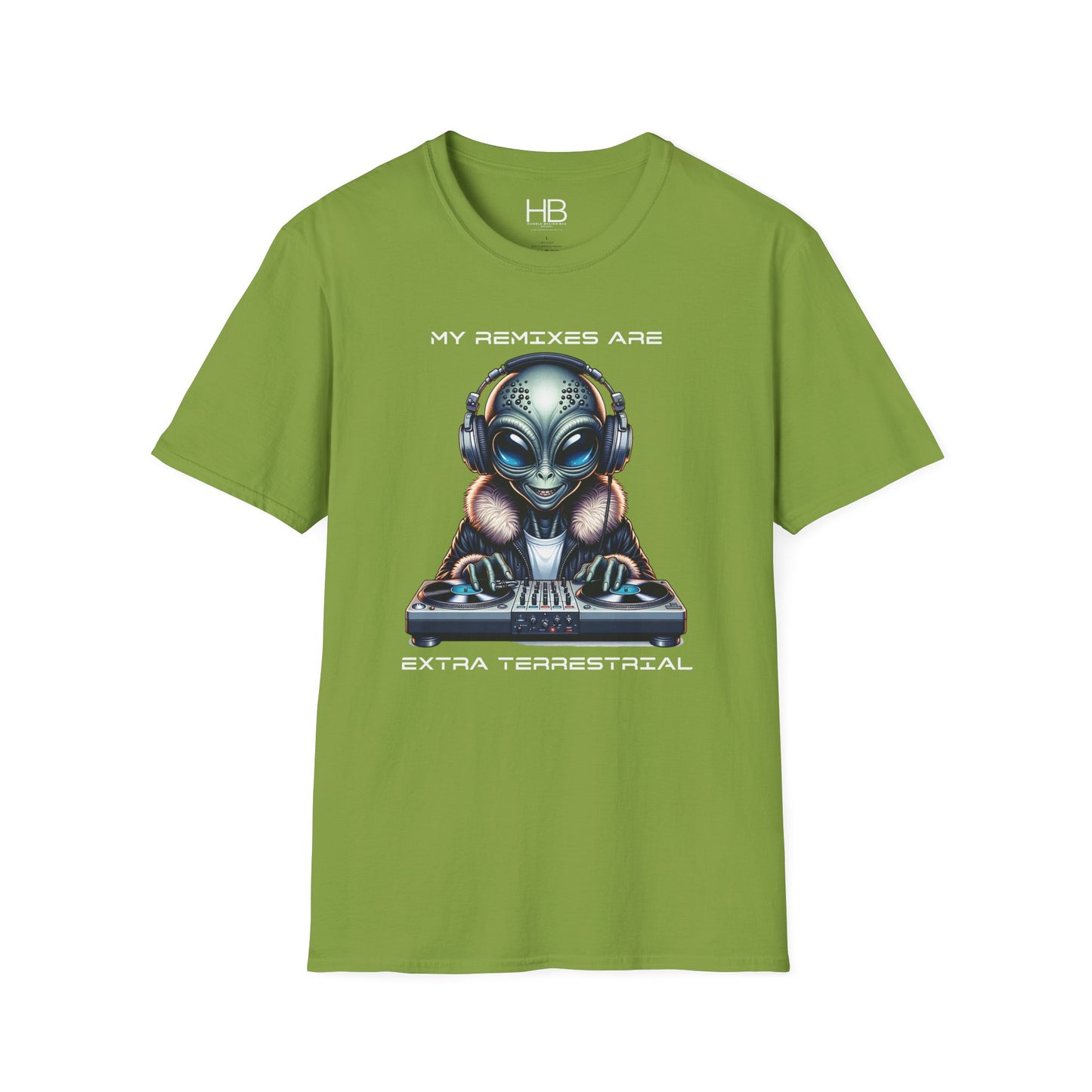 Alien DJ Unisex Softstyle T-Shirt