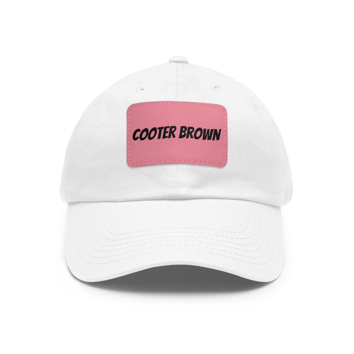Cooter Brown Hat with Leather Patch (Rectangle)