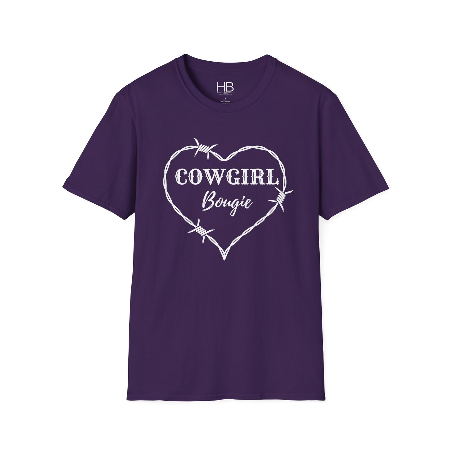 Cowgirl Bougie Barbed Wire Heart Unisex Softstyle T-Shirt
