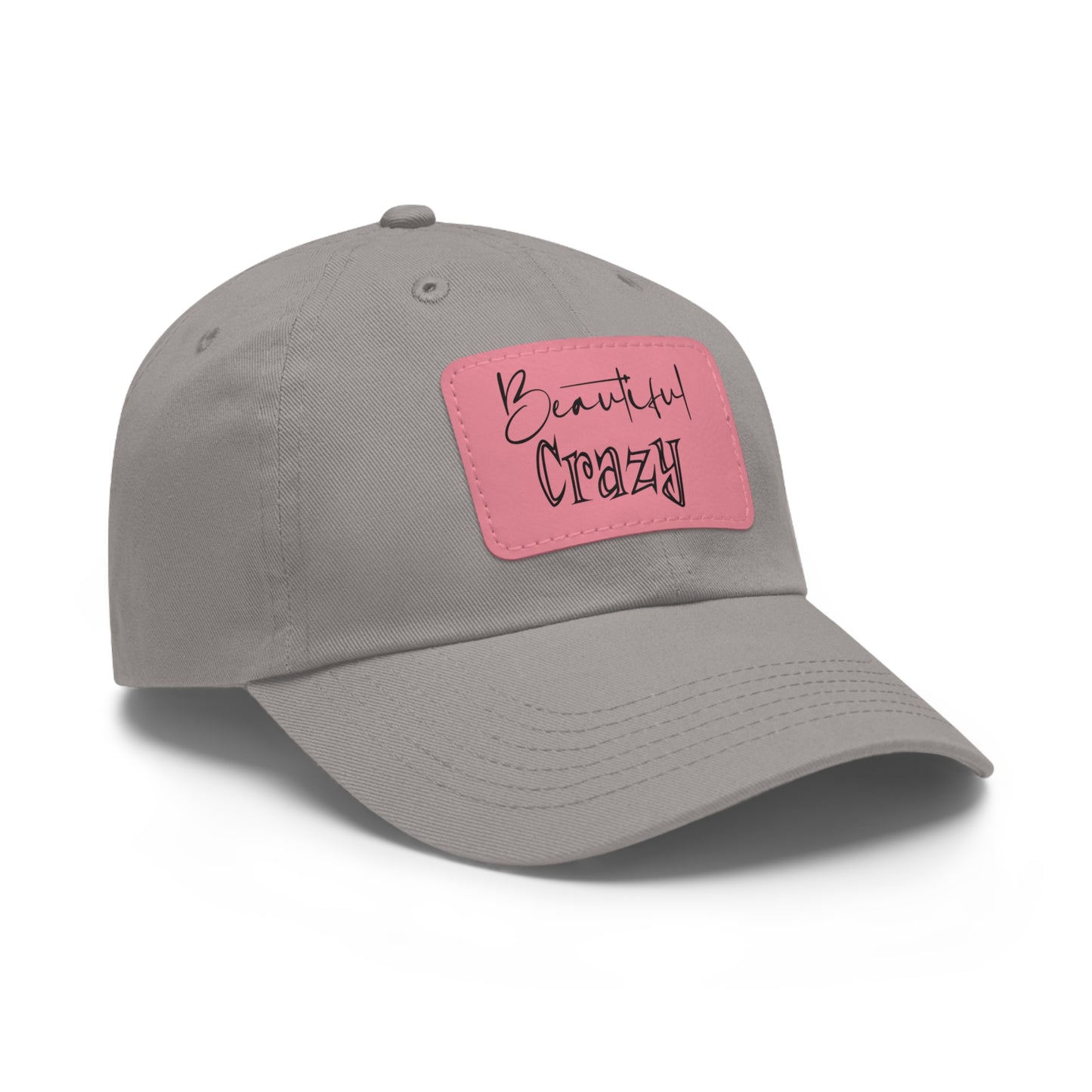Beautiful Crazy Hat with Leather Patch (Rectangle)