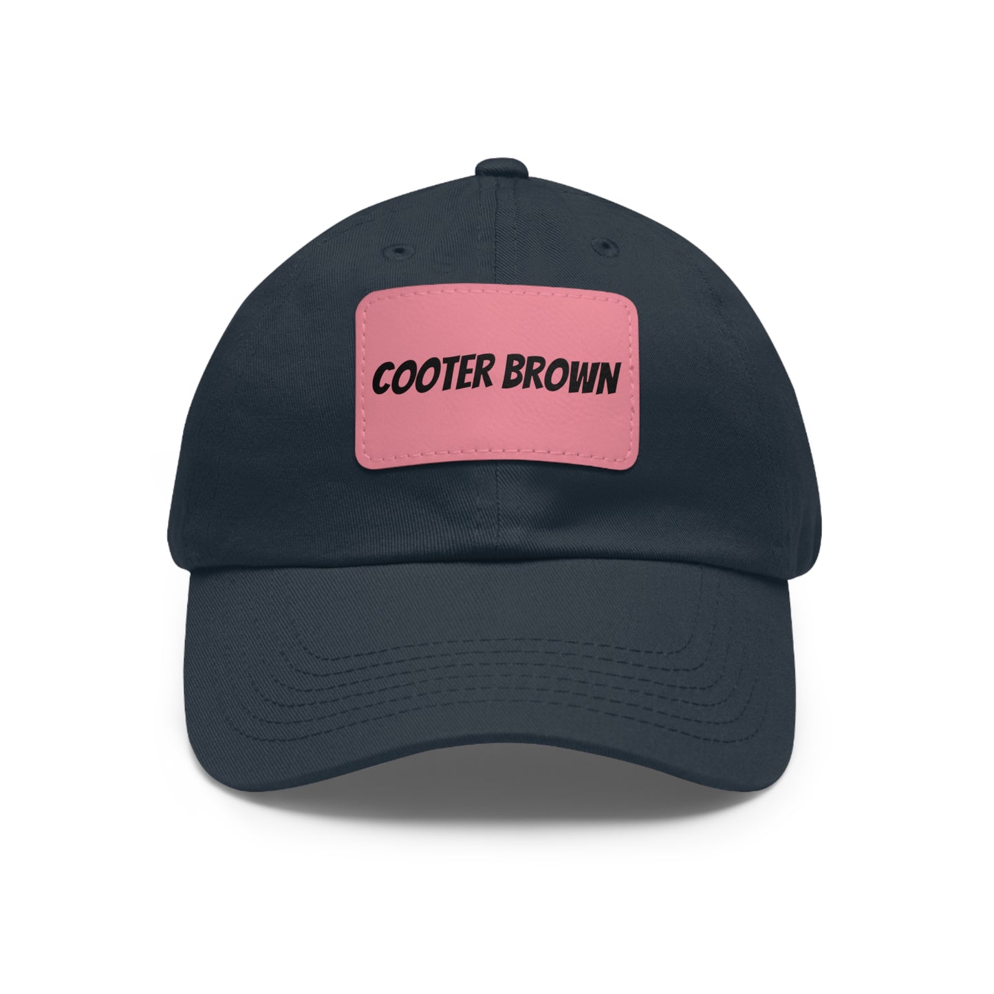 Cooter Brown Hat with Leather Patch (Rectangle)