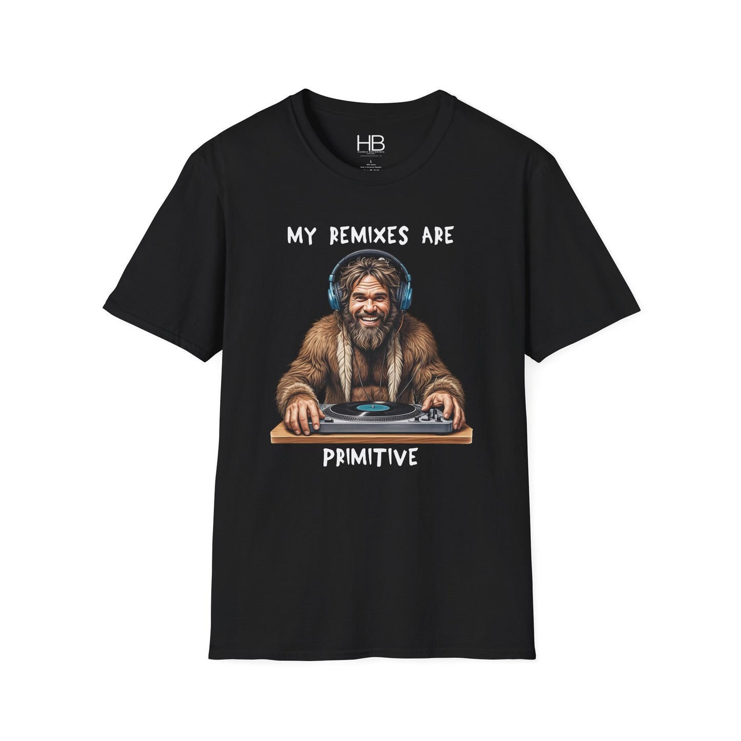 Caveman DJ Unisex Softstyle T-Shirt