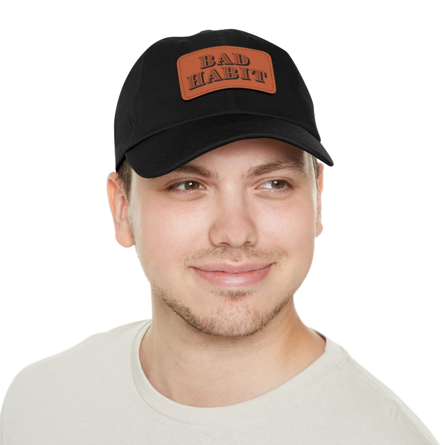 Bad Habit Hat with Leather Patch (Rectangle)